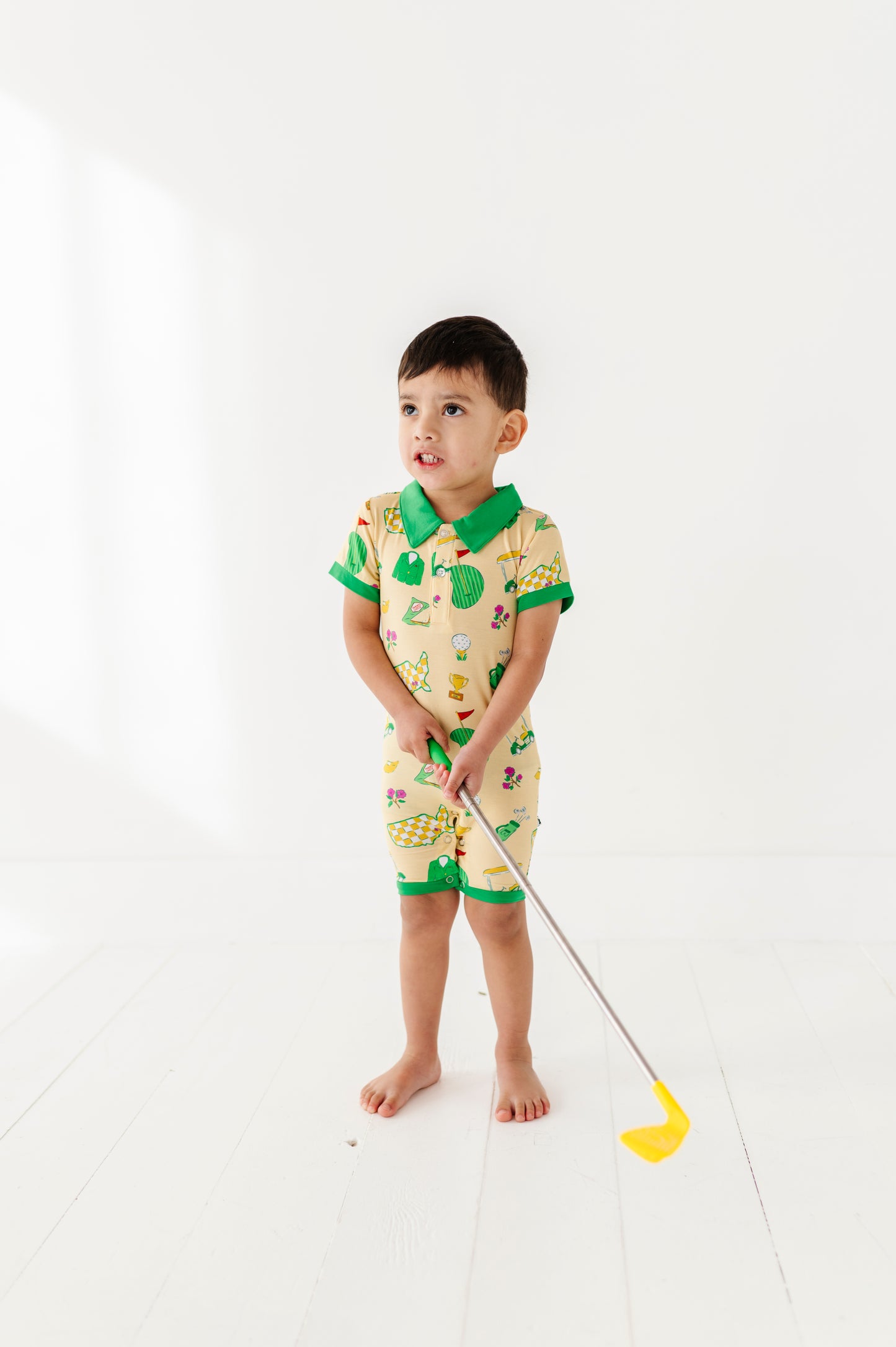 Green Jacket Dreams Collared Shorties