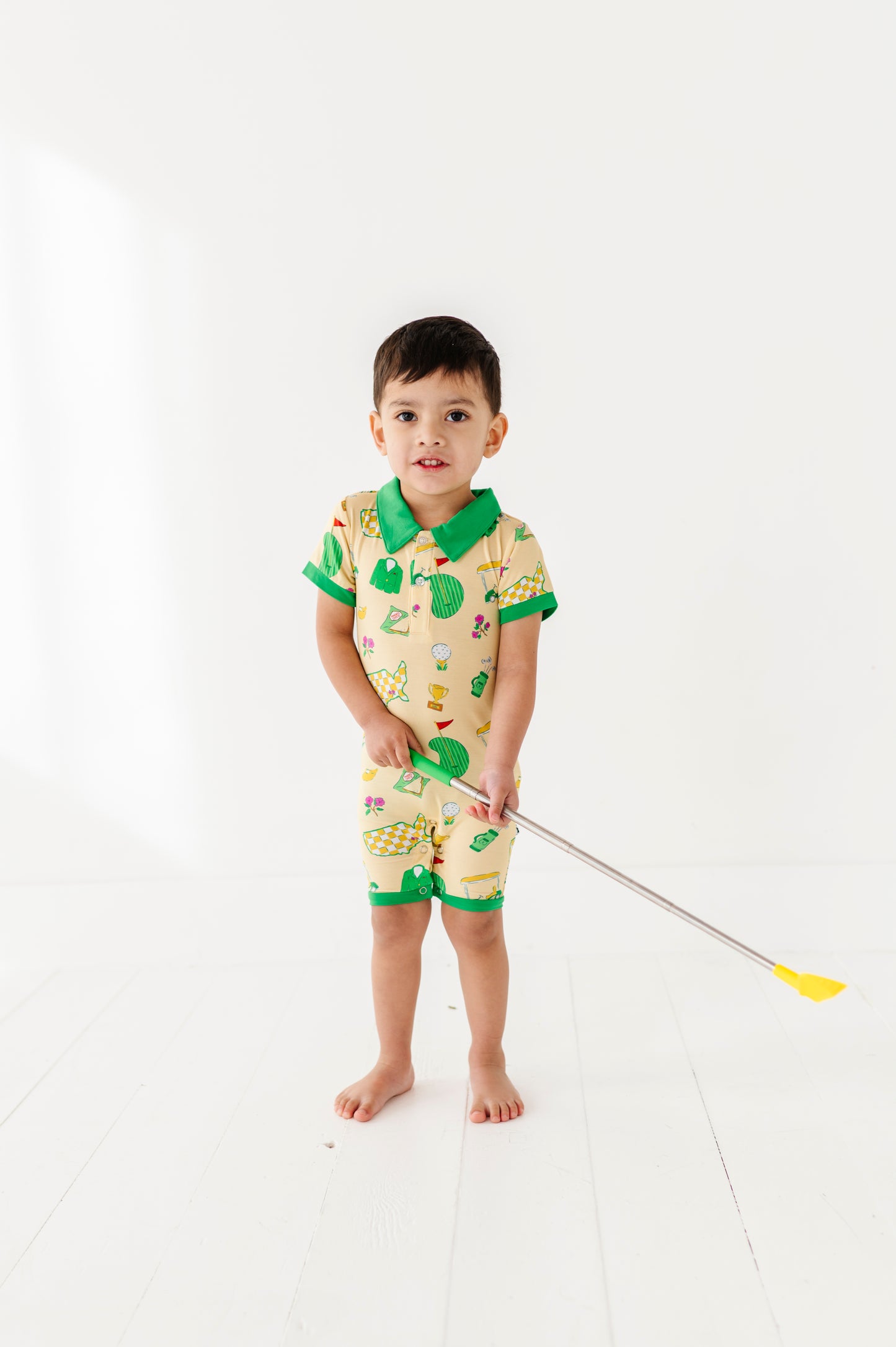 Green Jacket Dreams Collared Shorties