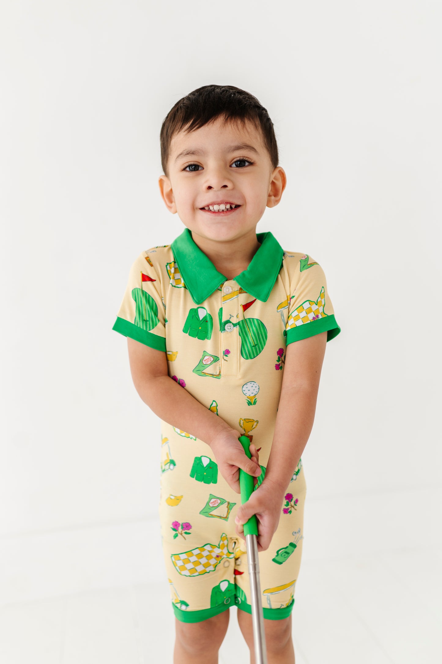 Green Jacket Dreams Collared Shorties