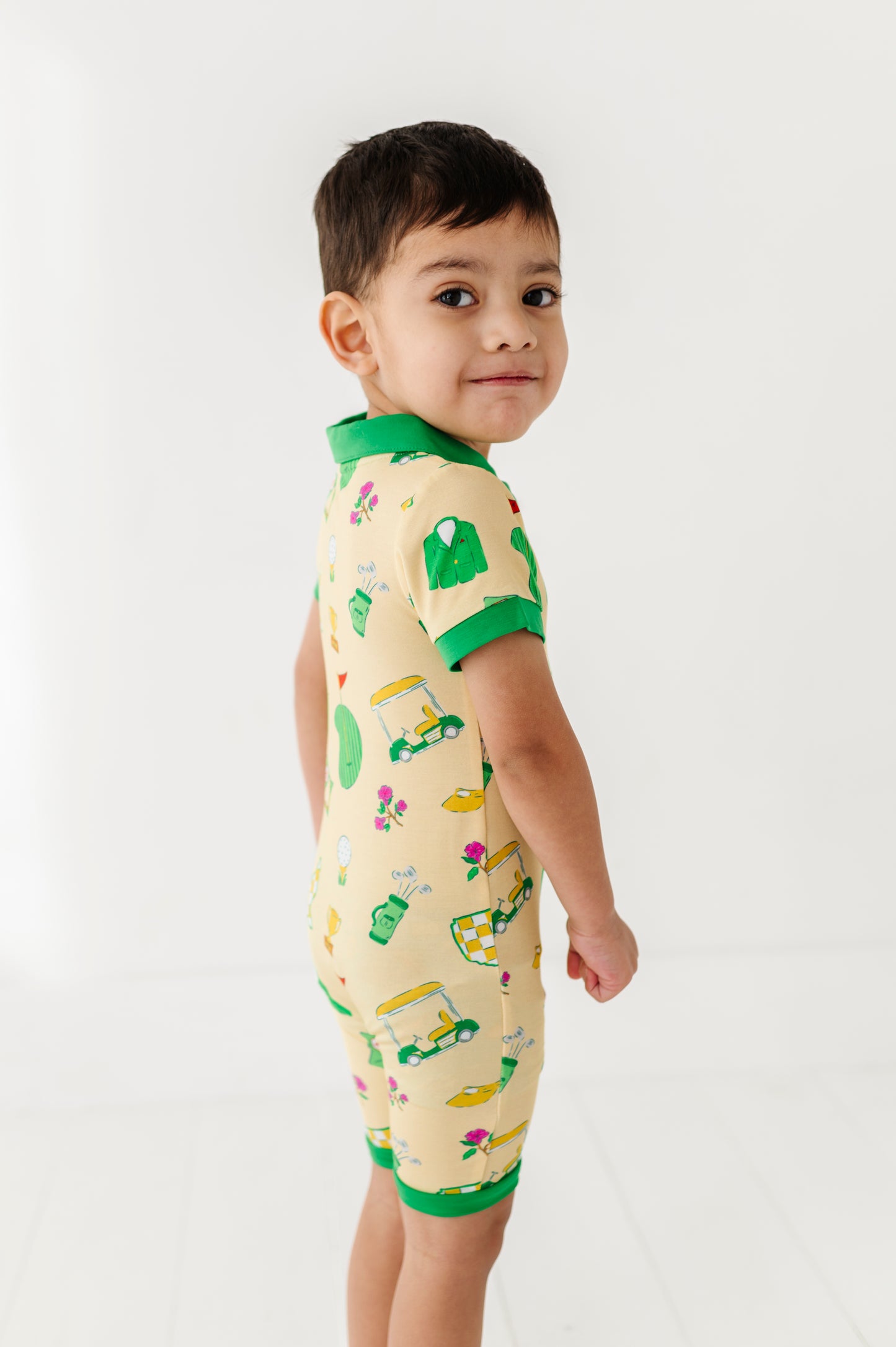 Green Jacket Dreams Collared Shorties