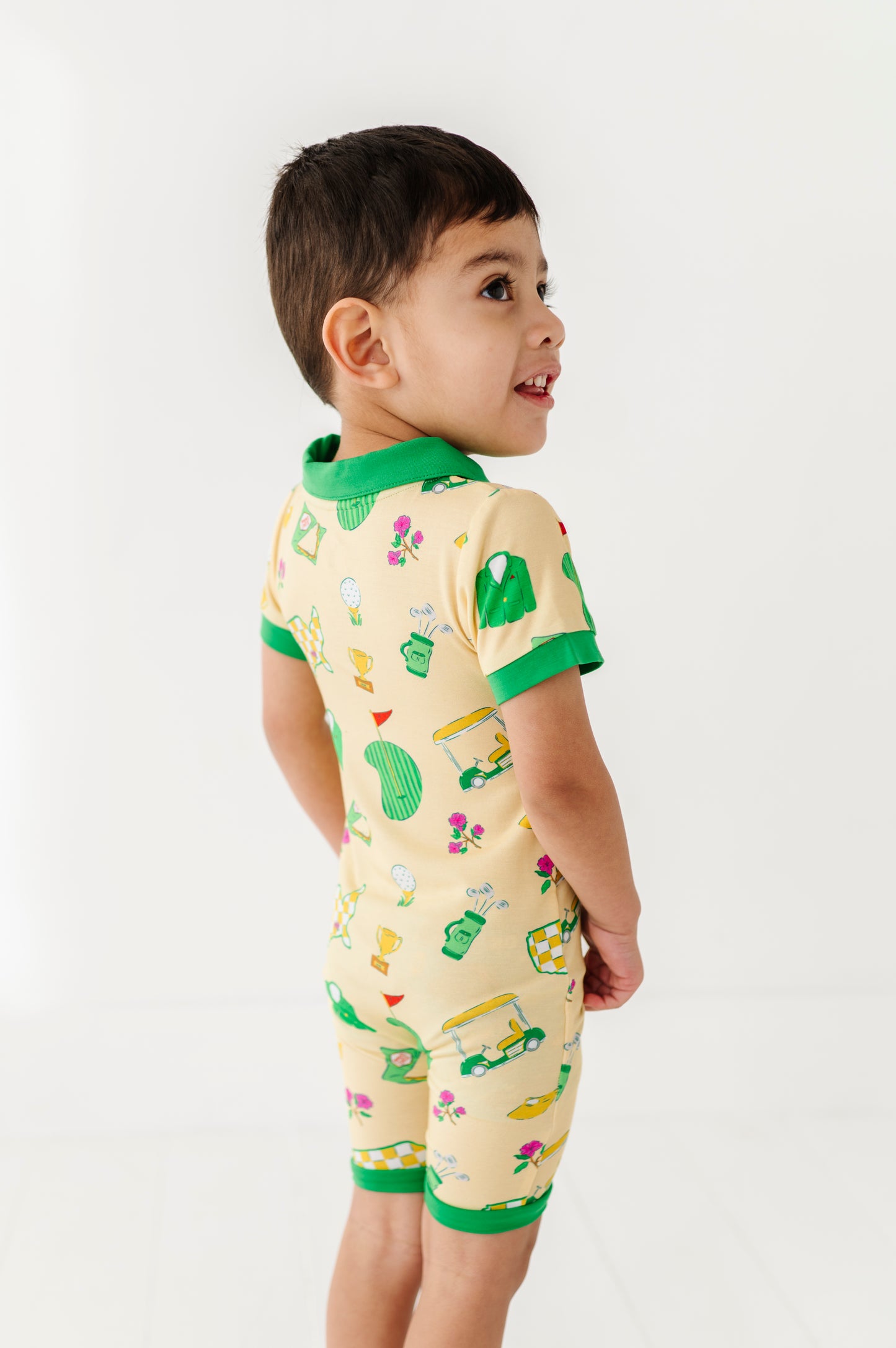 Green Jacket Dreams Collared Shorties