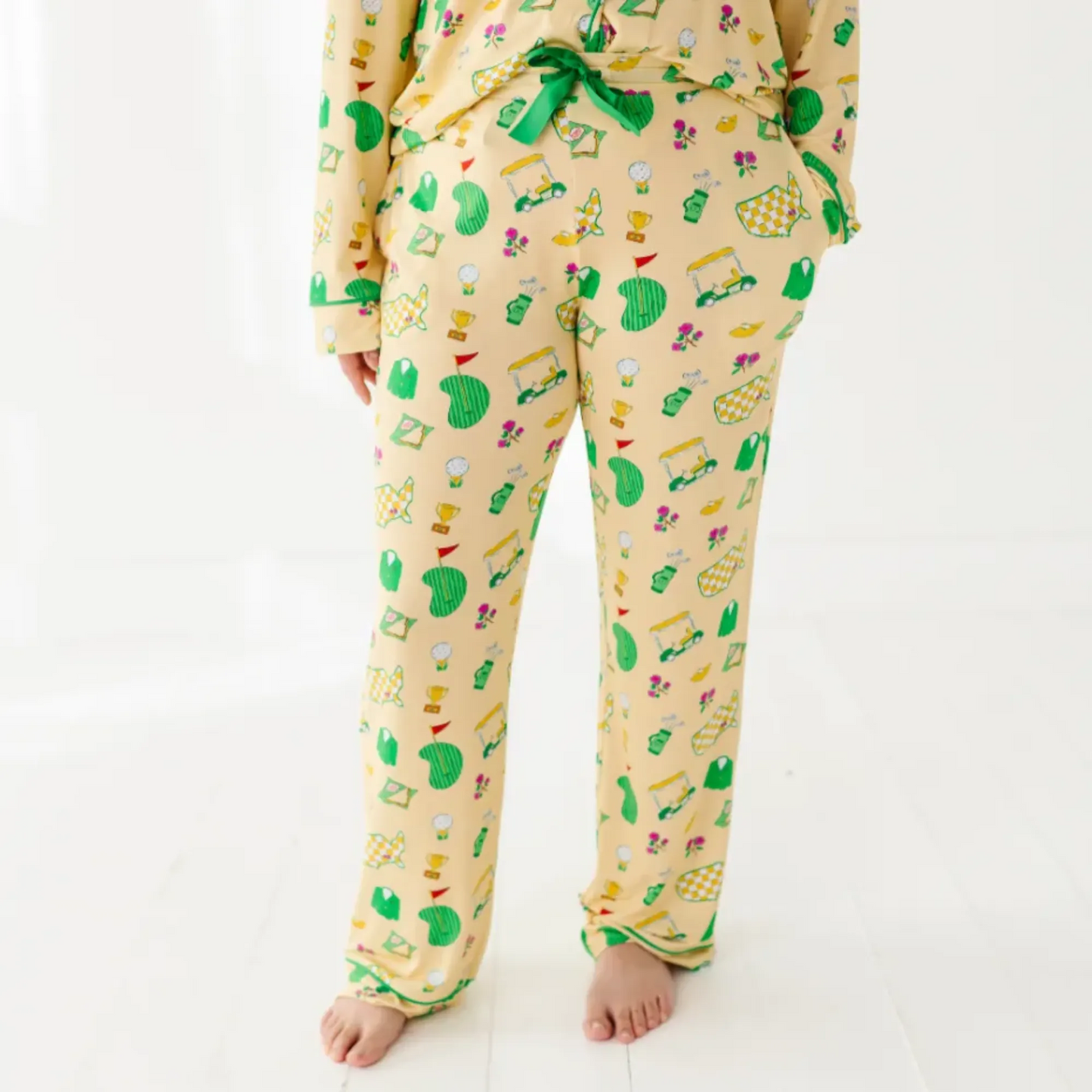Green Jacket Dreams Mama Luxe Lounge Set