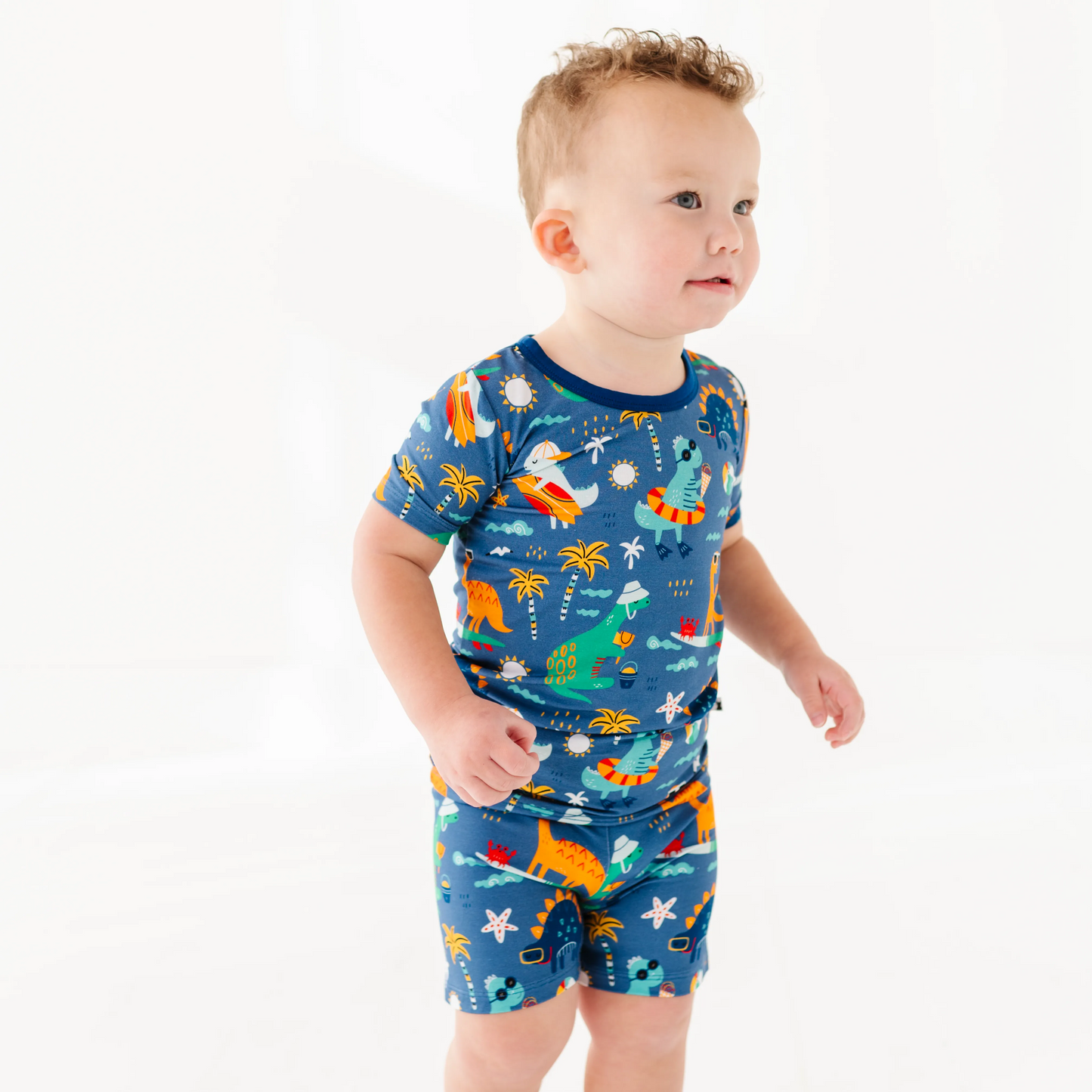 Rockin' and Roarin' Toddler/Big Kid Shorts Pajamas