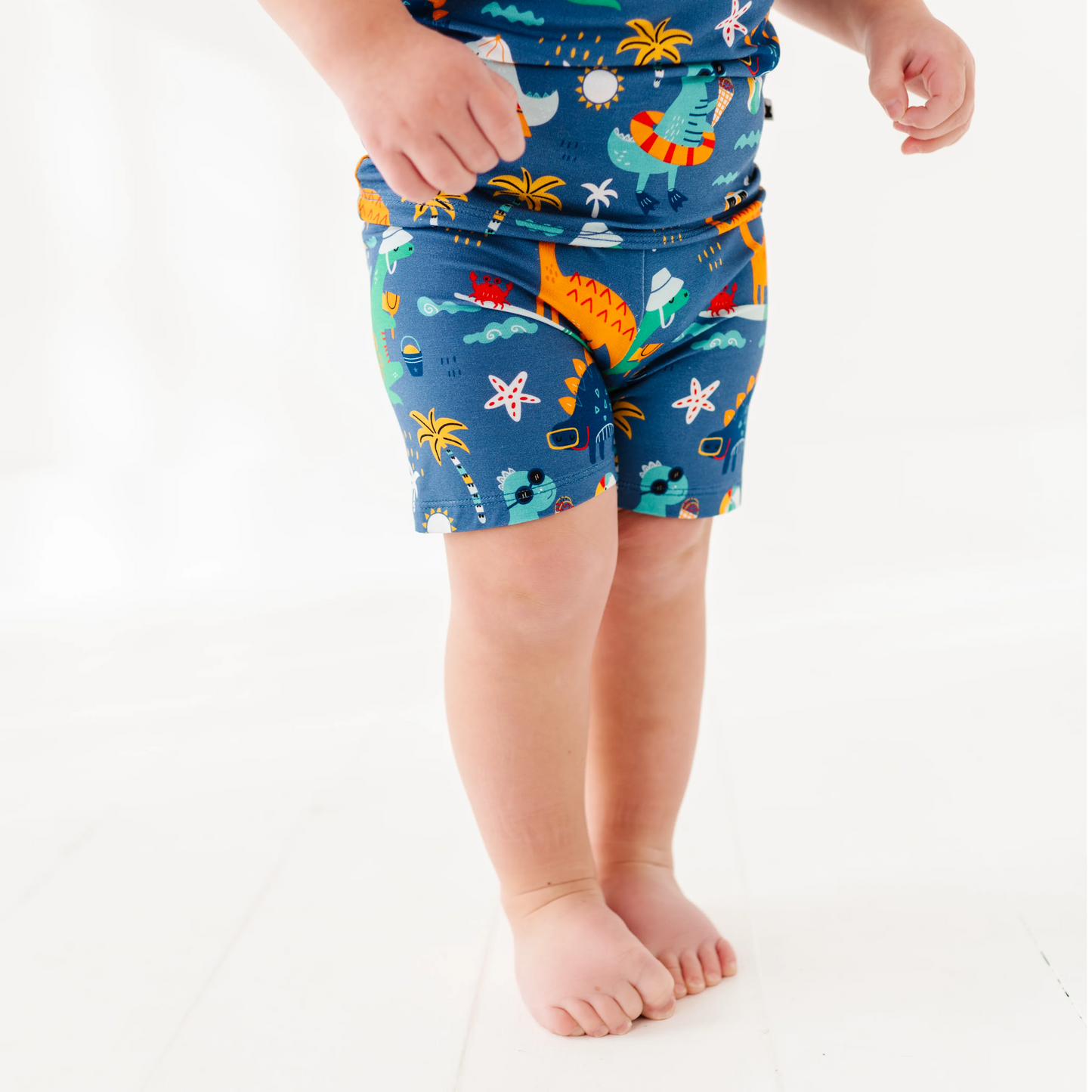 Rockin' and Roarin' Toddler/Big Kid Shorts Pajamas
