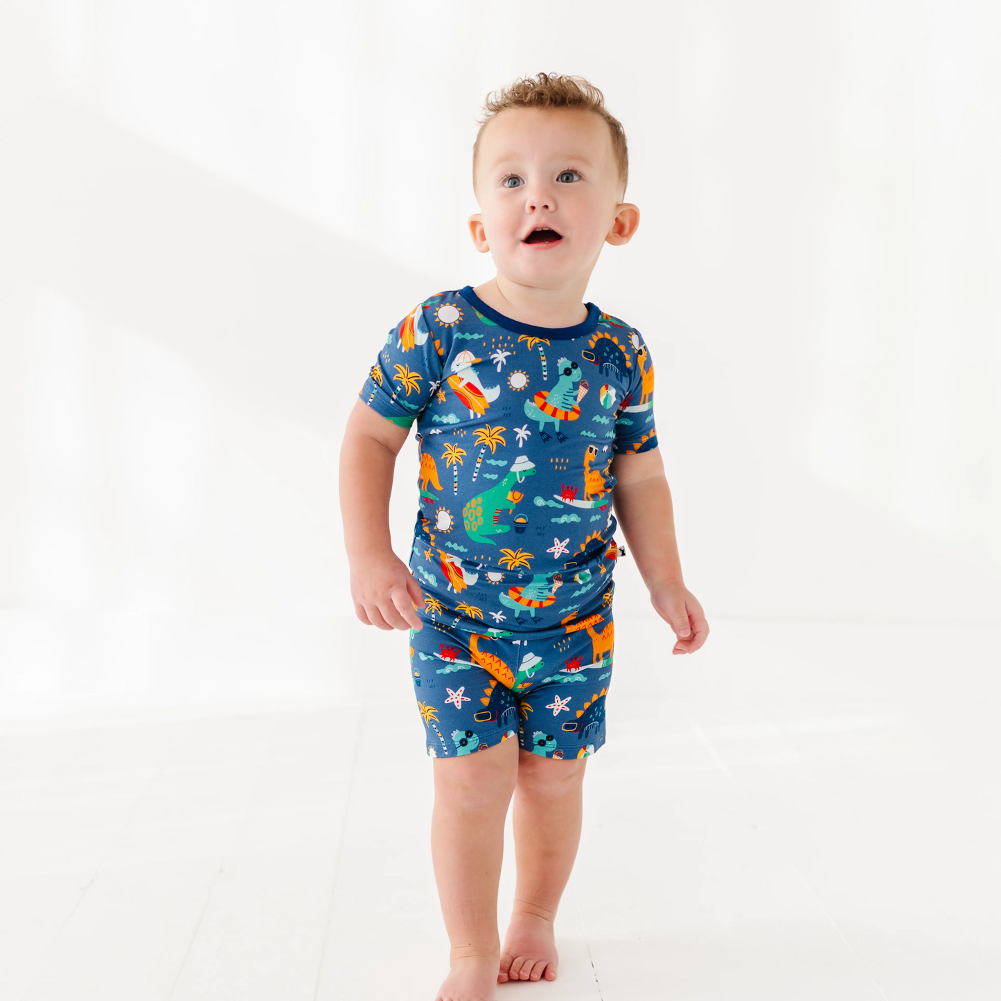 Rockin' and Roarin' Toddler/Big Kid Shorts Pajamas