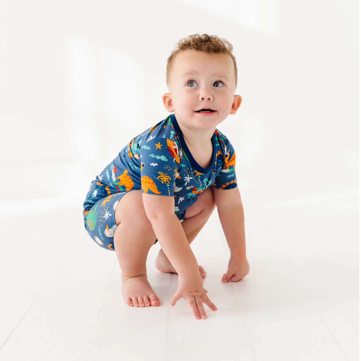 Rockin' and Roarin' Toddler/Big Kid Shorts Pajamas