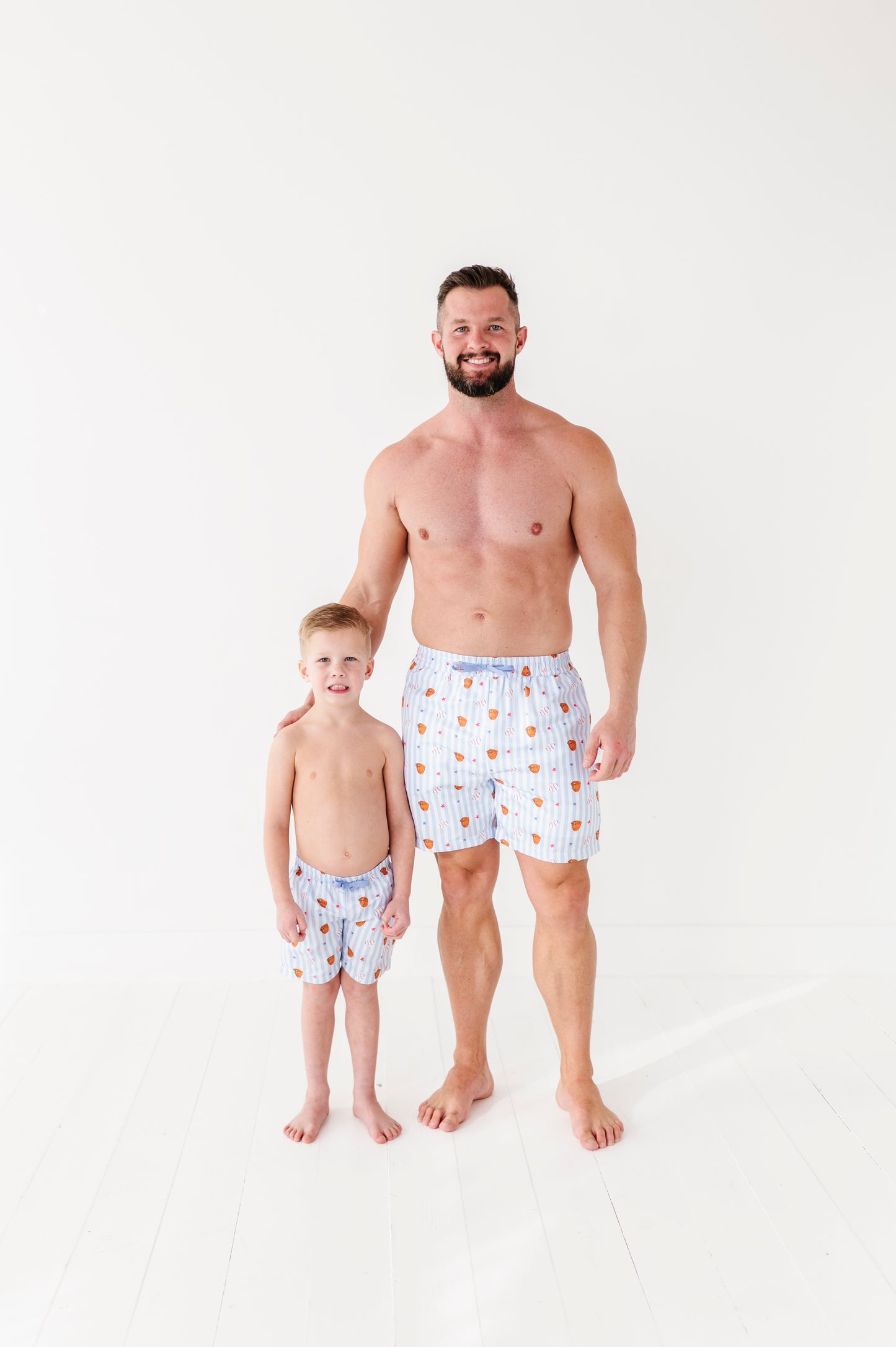 Stripe Out Mens Swim Trunks