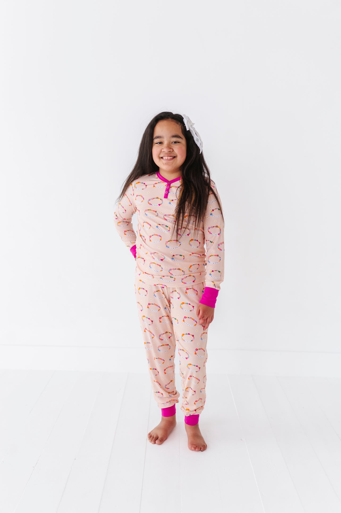 In My Bestie Era Bigger Girl Pajama Set (Ribbed)