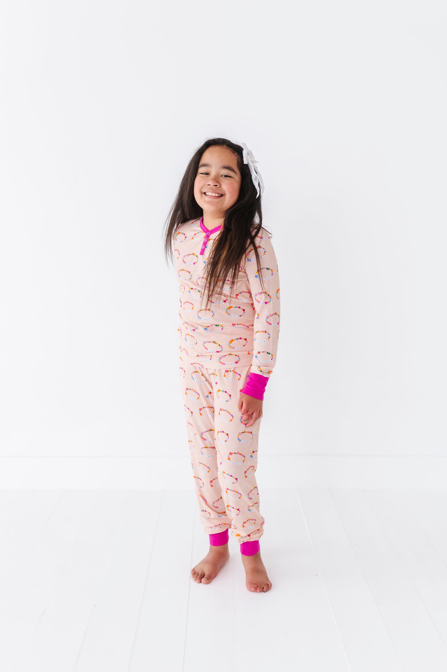 In My Bestie Era Bigger Girl Pajama Set (Ribbed)