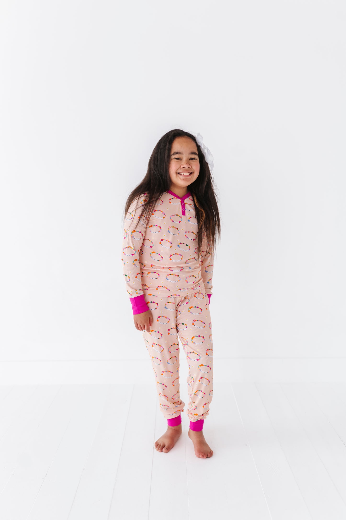 In My Bestie Era Bigger Girl Pajama Set (Ribbed)