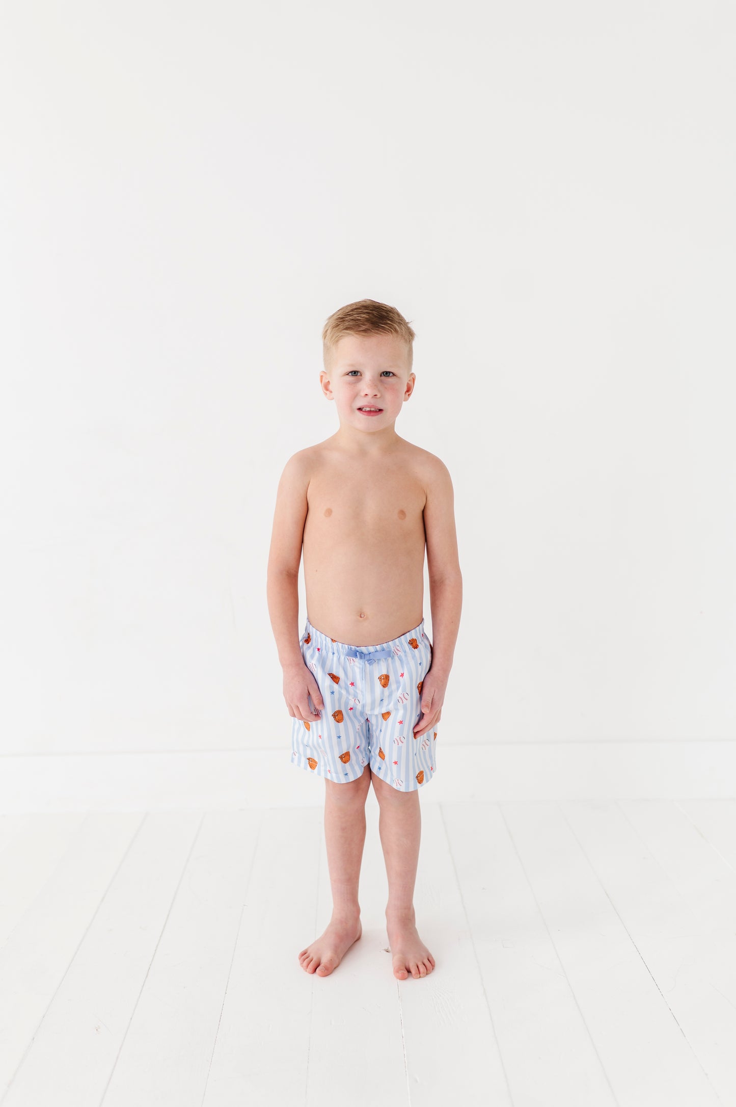 Stripe Out Boys Swim Trunks