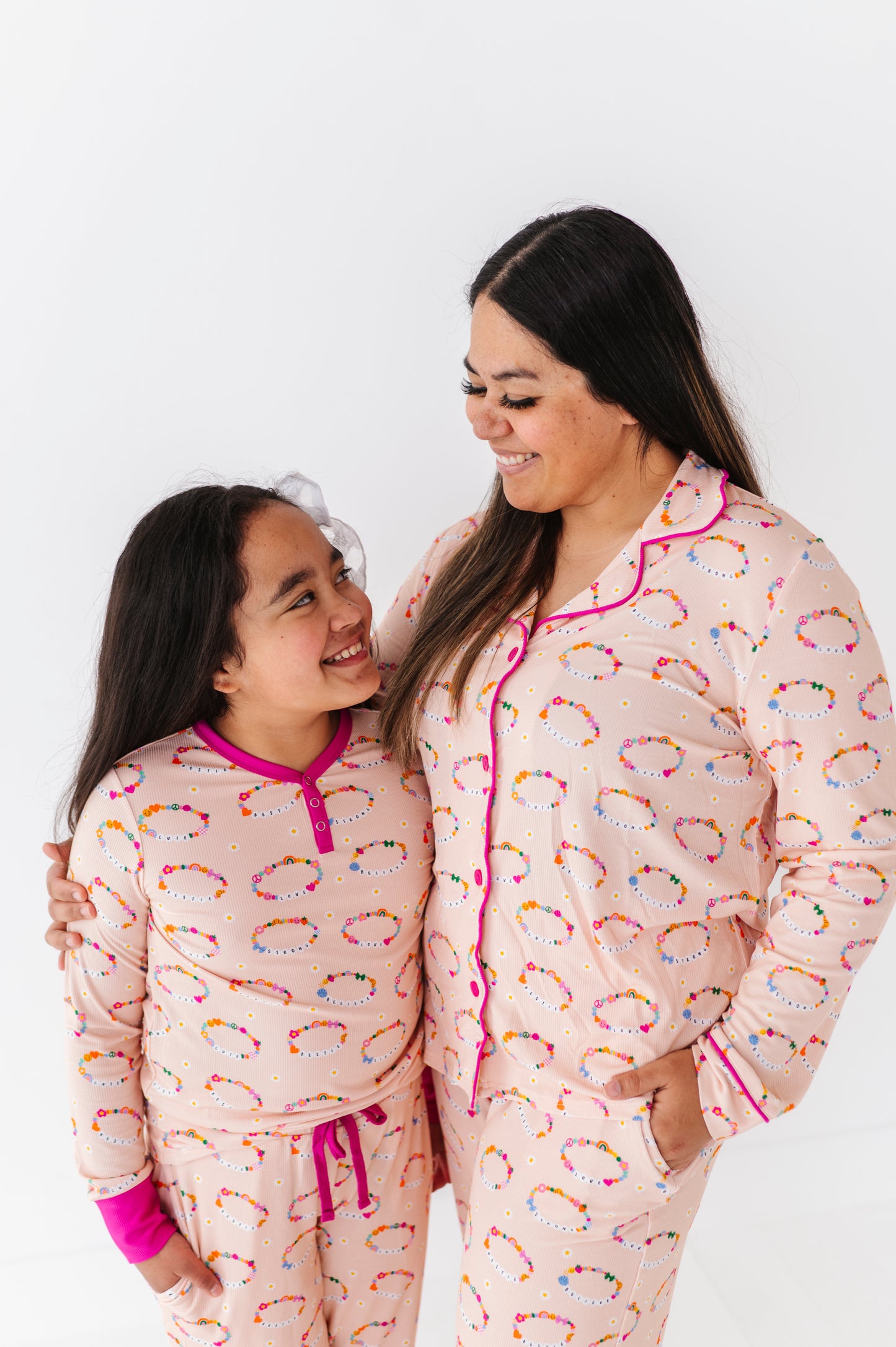 In My Bestie Era Bigger Girl Pajama Set (Ribbed)