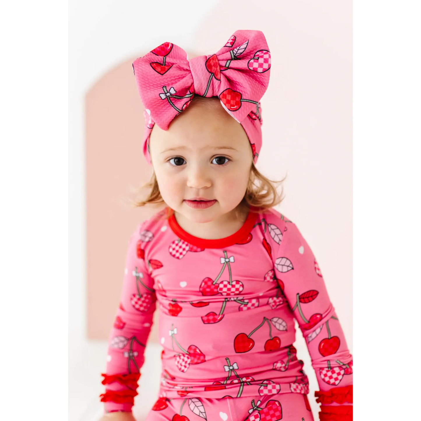 I Love You Cherry Much Ruffle Pajamas