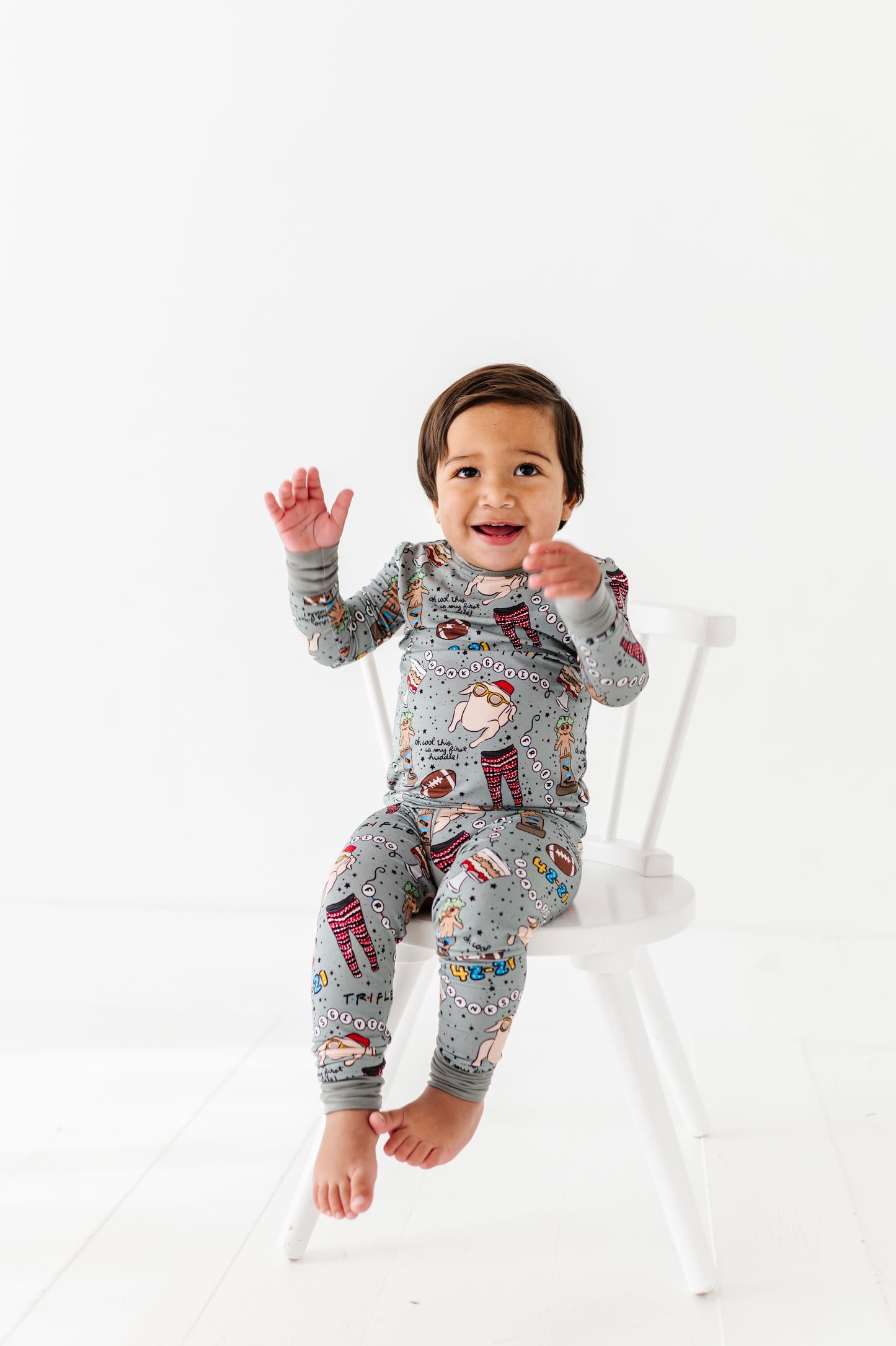 Could this BE any more Thanksgiving-y? Kids Pajamas