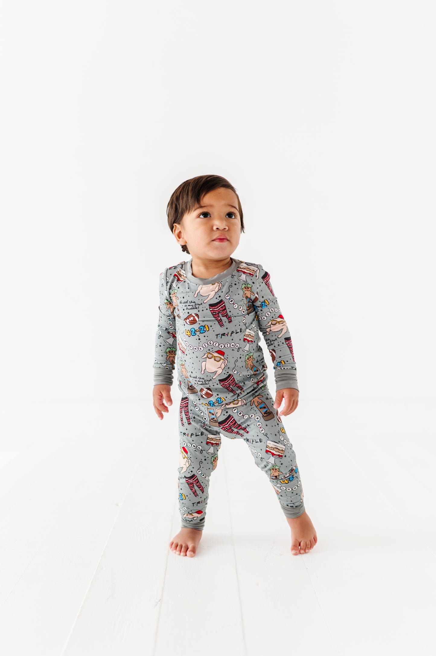 Could this BE any more Thanksgiving-y? Kids Pajamas