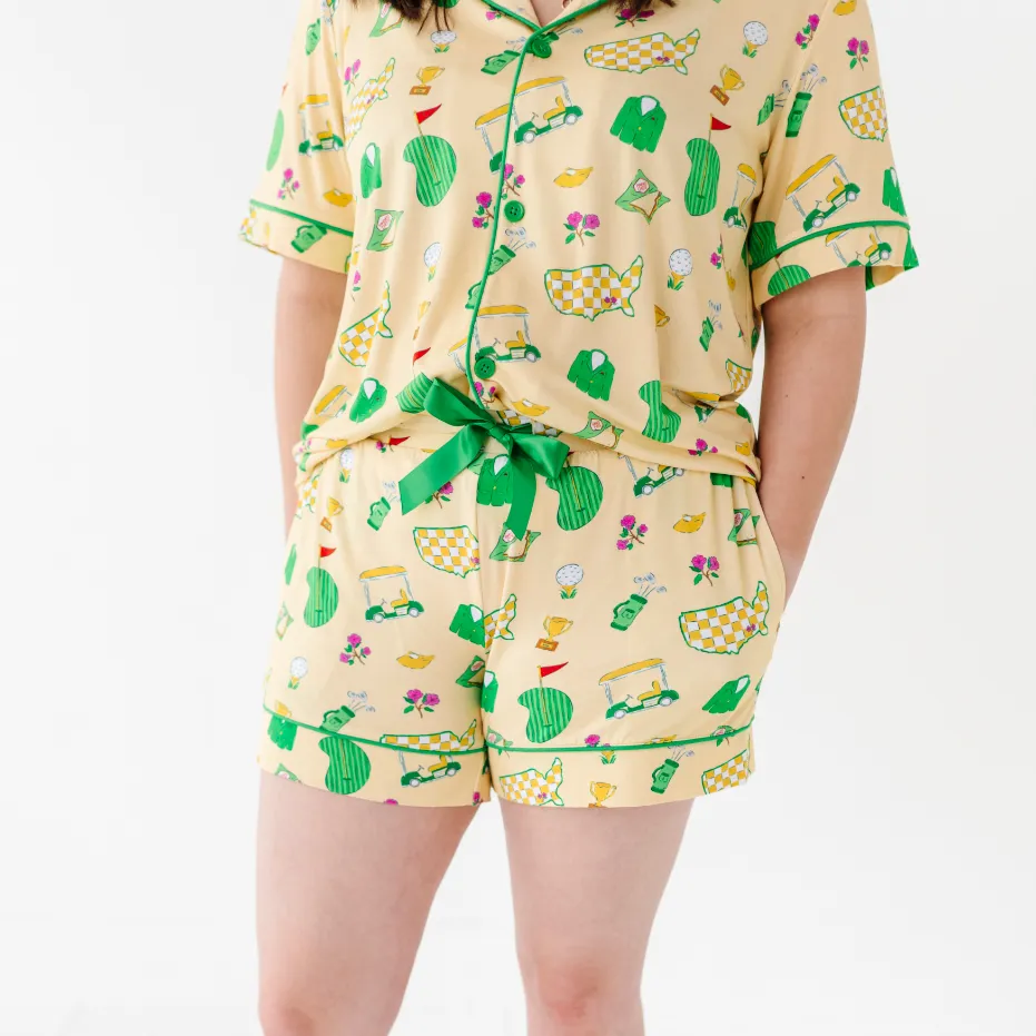 Green Jacket Dreams Mama Short Lounge Set