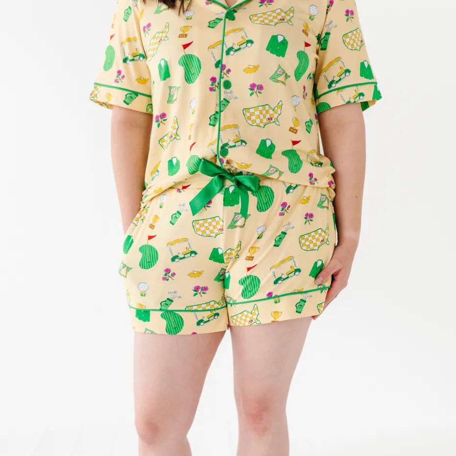 Green Jacket Dreams Mama Short Lounge Set