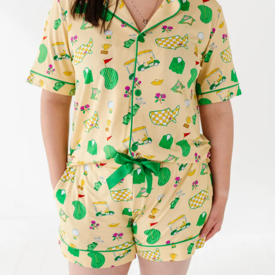 Green Jacket Dreams Mama Short Lounge Set