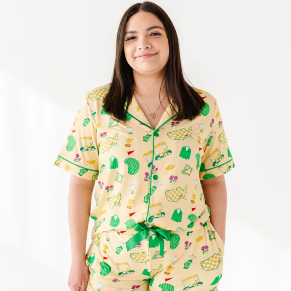 Green Jacket Dreams Mama Short Lounge Set