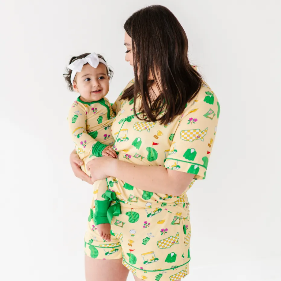 Green Jacket Dreams Mama Short Lounge Set