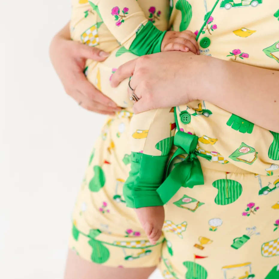 Green Jacket Dreams Mama Short Lounge Set