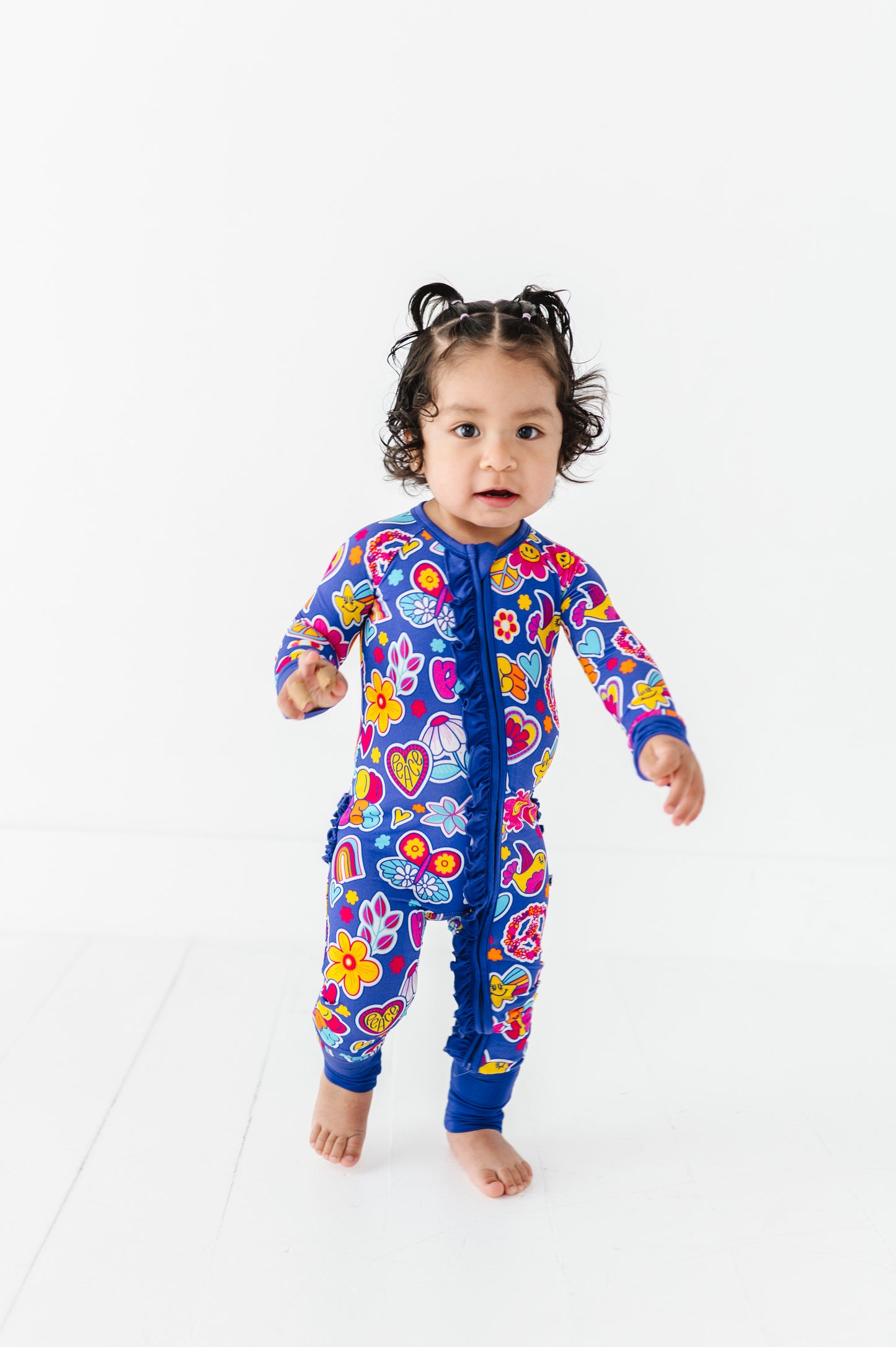 I'm Groovy and I Know It Convertible Footies with Ruffle