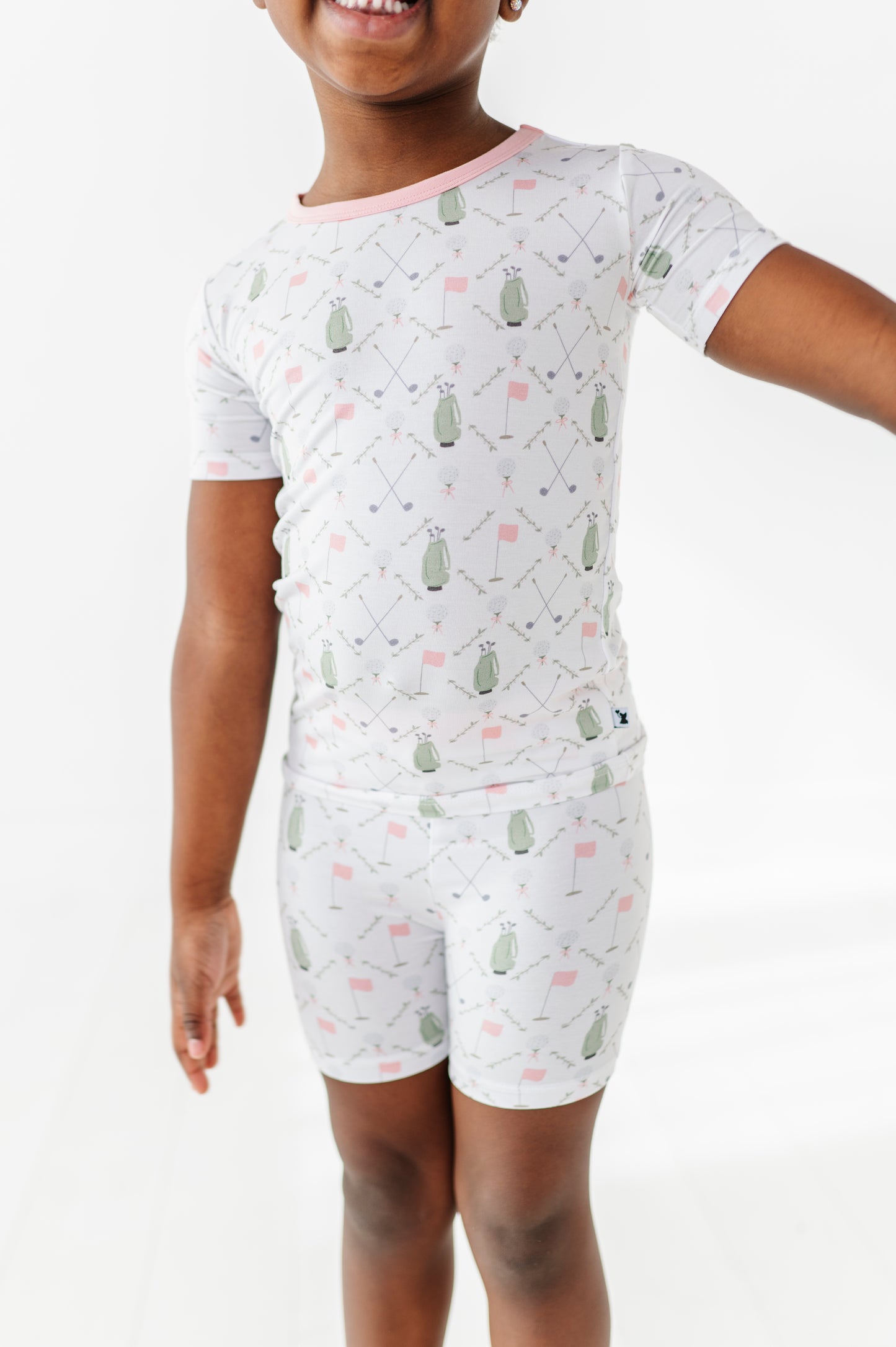 Dressed to the Tee Short Sleeve and Shorts- Pink