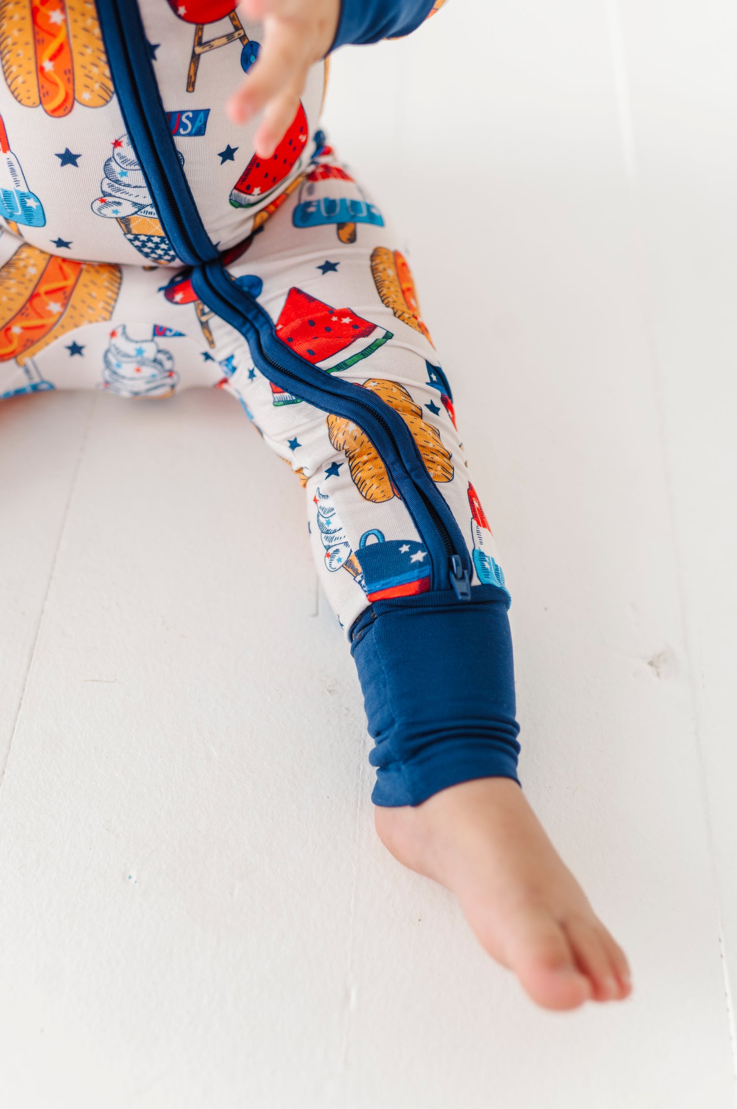 Red, White & BBQ Convertible Footies