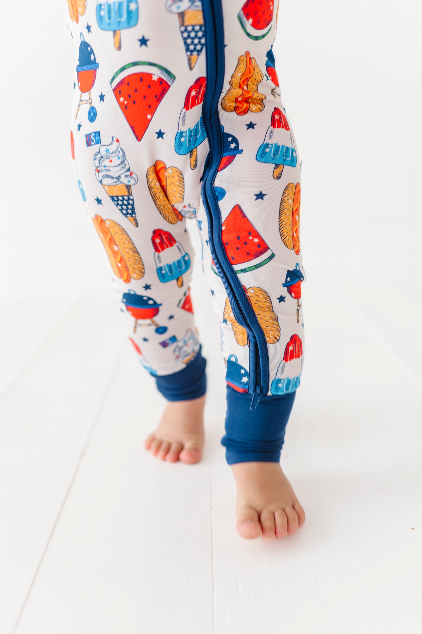 Red, White & BBQ Convertible Footies