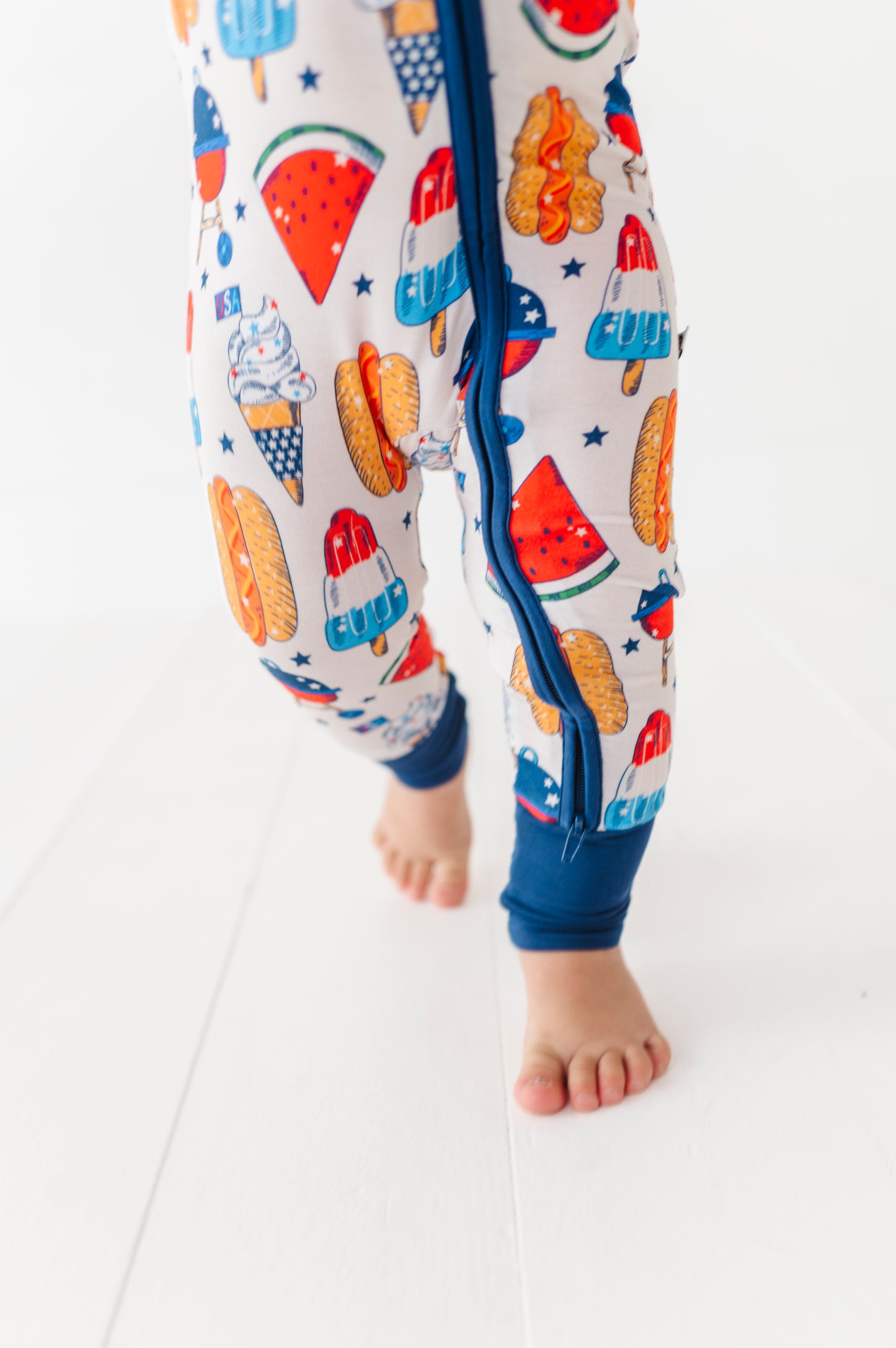 Red, White & BBQ Convertible Footies
