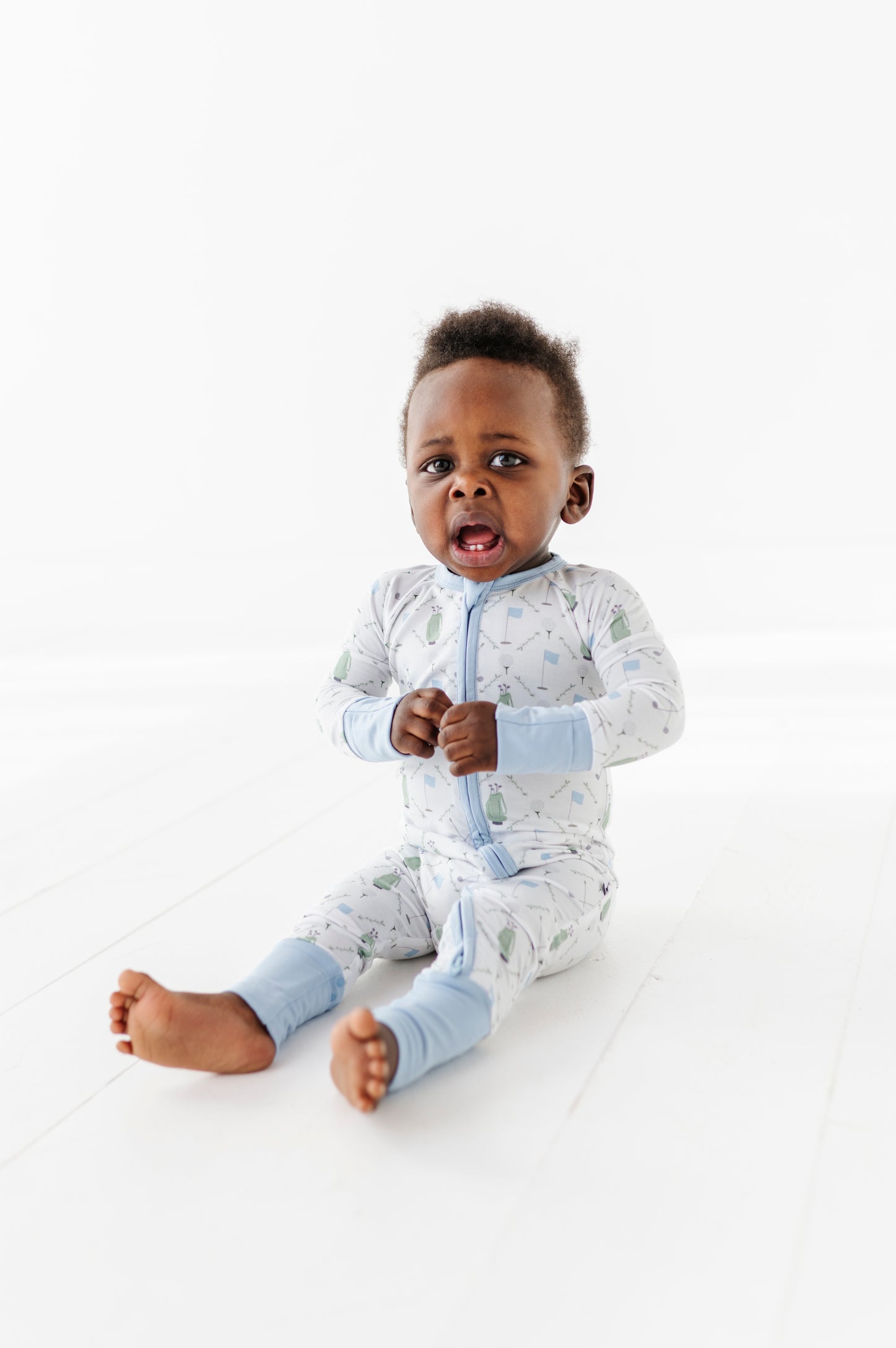 Dressed to the Tee Convertible Footies- Blue