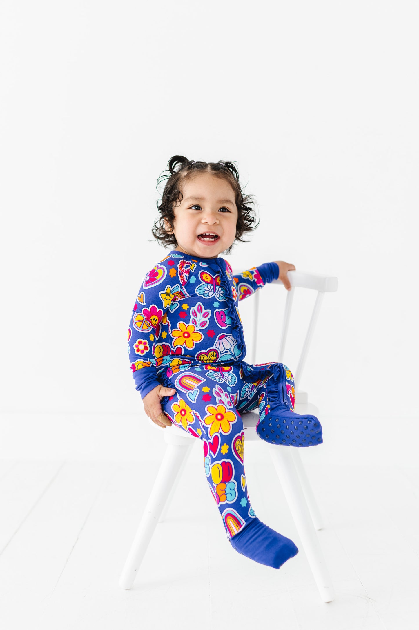 I'm Groovy and I Know It Convertible Footies with Ruffle