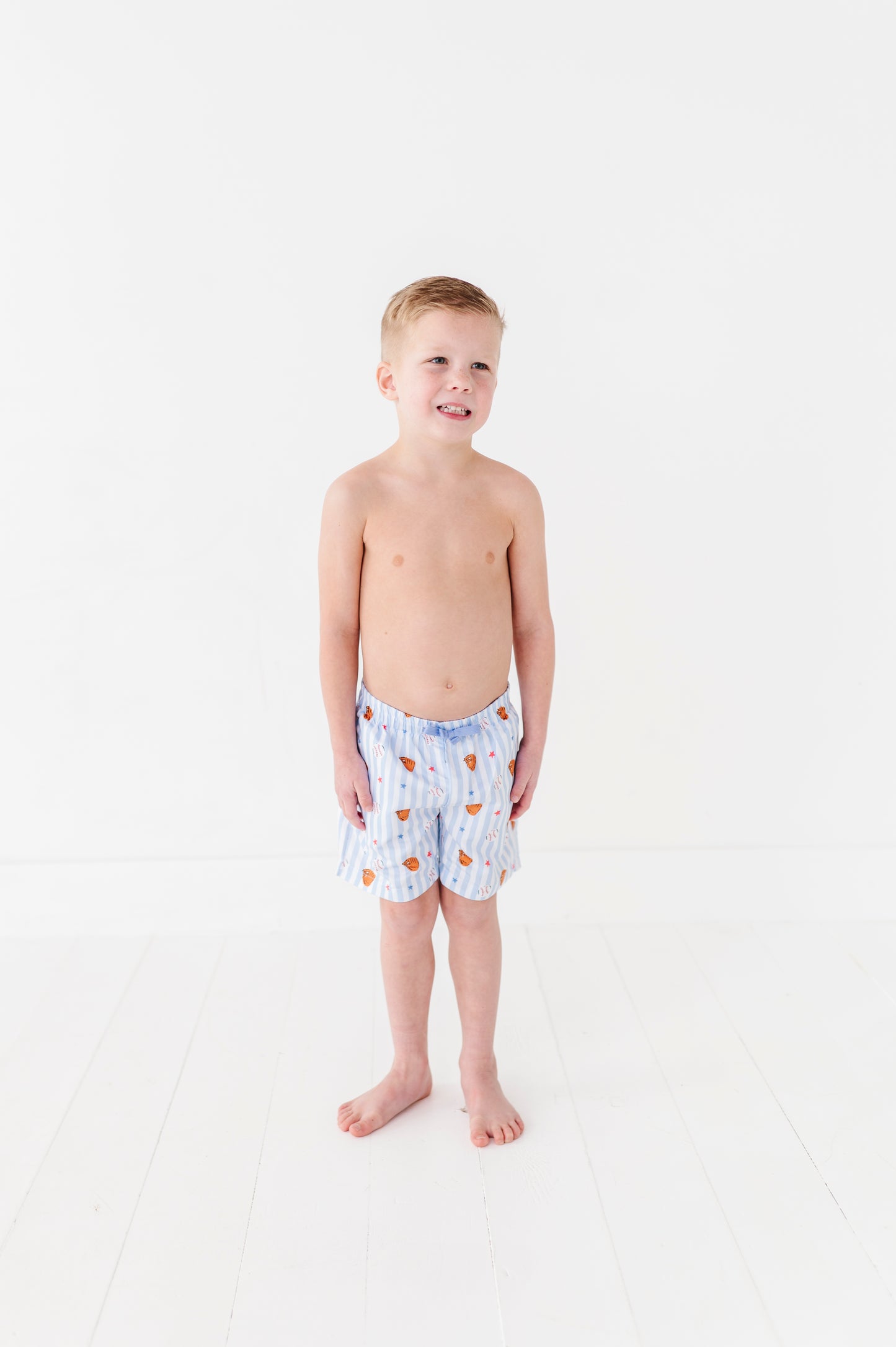 Stripe Out Boys Swim Trunks
