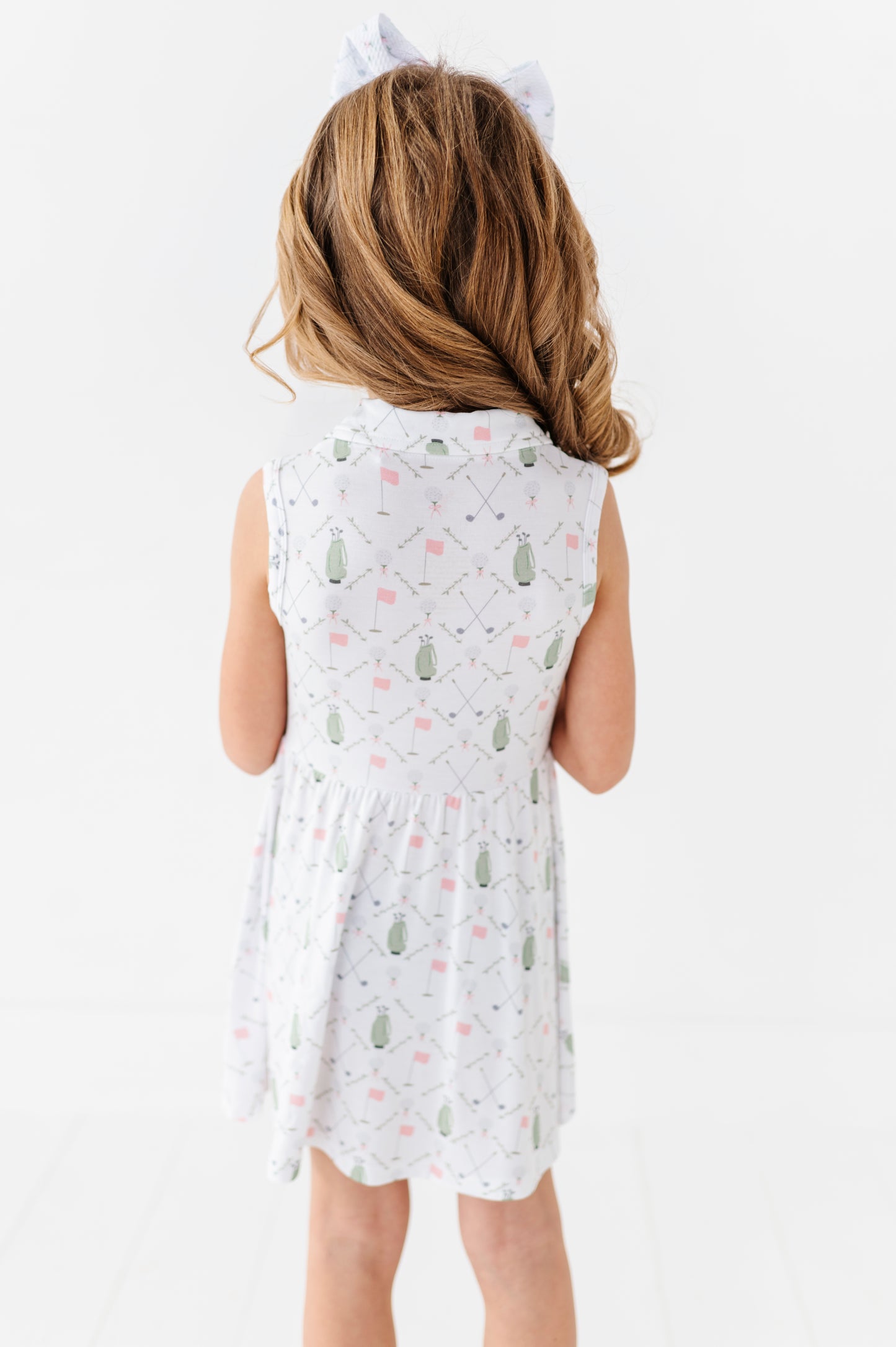 Dressed to the Tee Collared Dress- Pink
