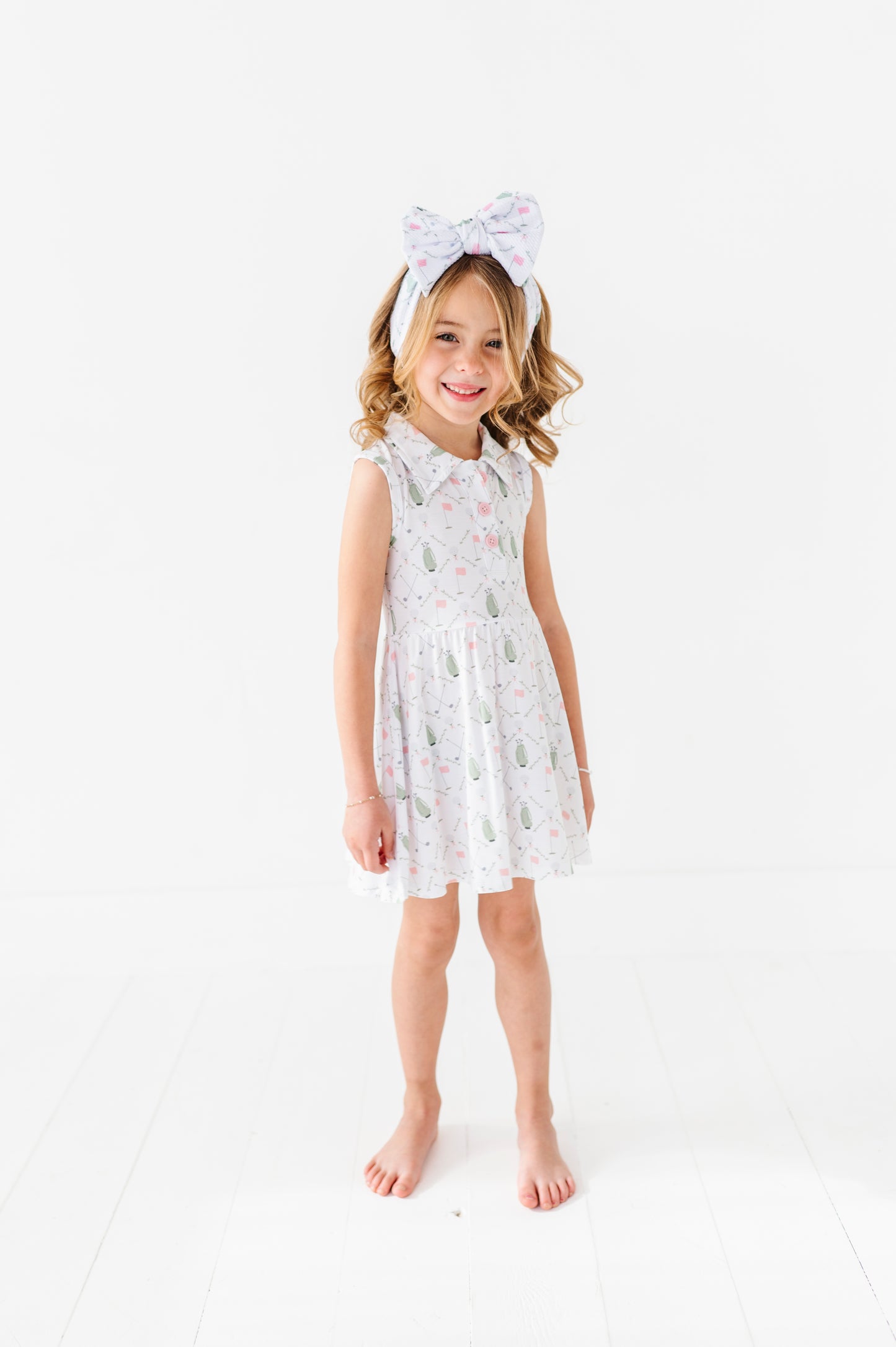 Dressed to the Tee Collared Dress- Pink