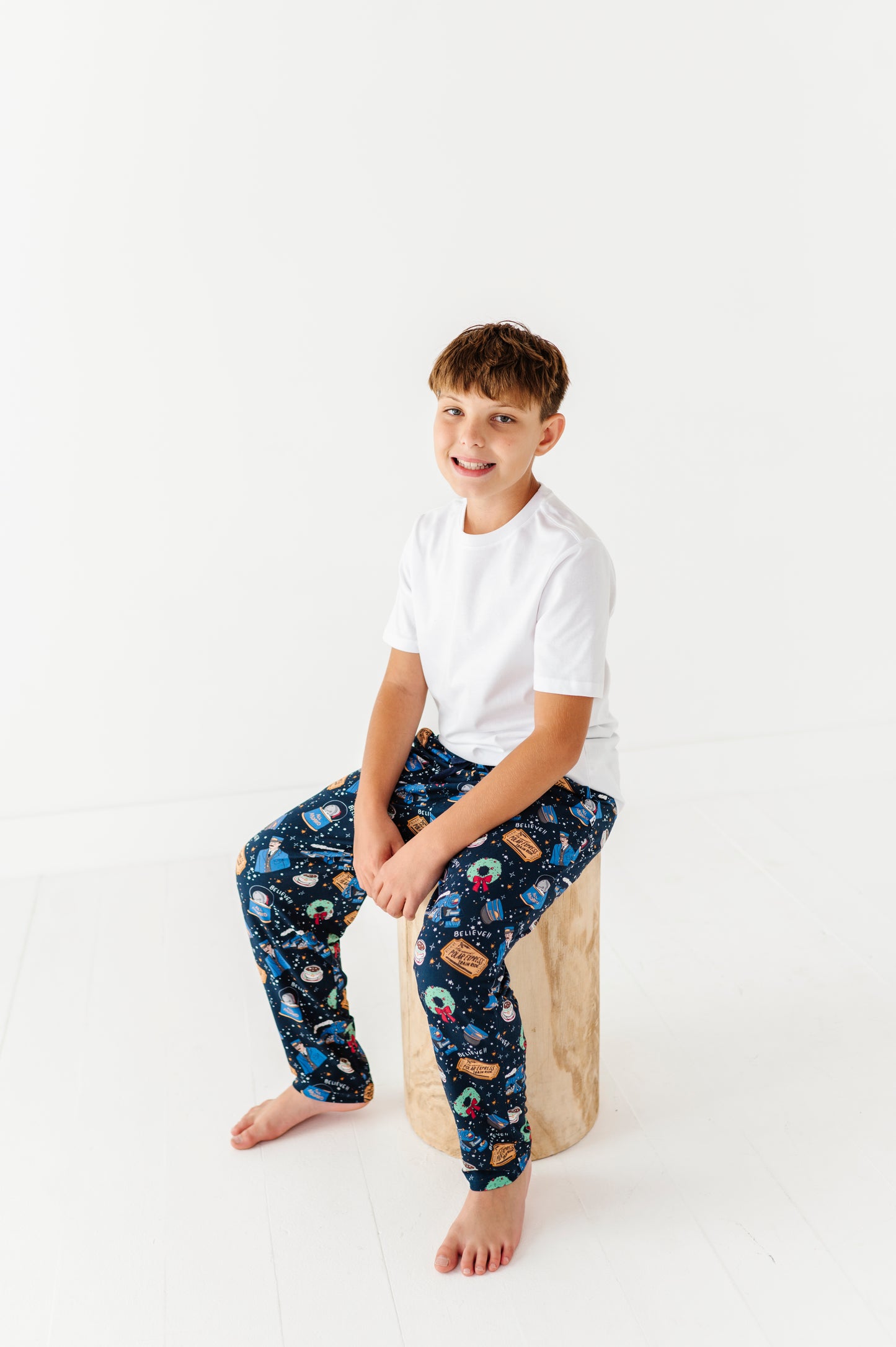 Hot Cocoa Express Lounge Pants - Bigger Kids