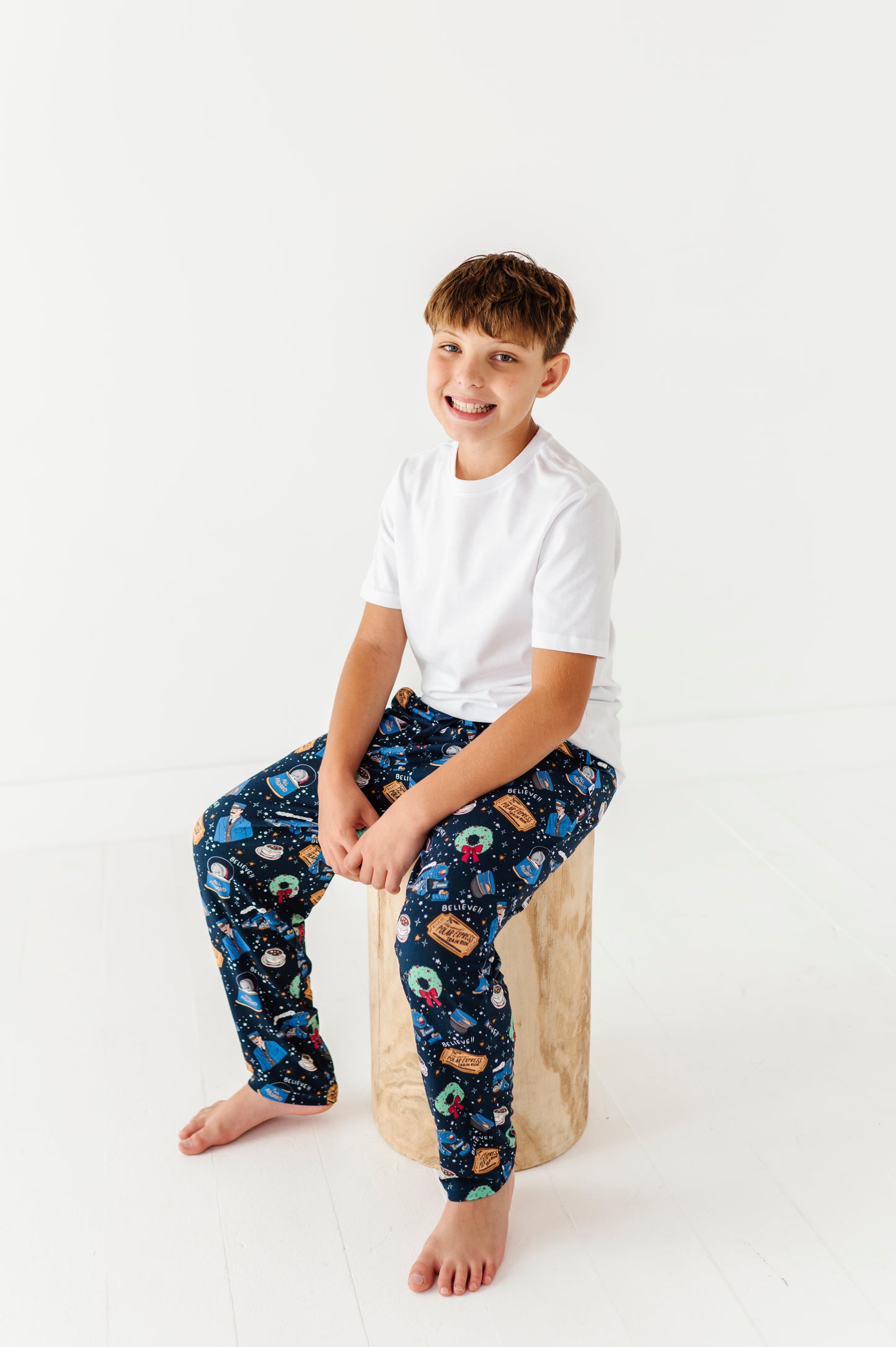 Hot Cocoa Express Lounge Pants - Bigger Kids
