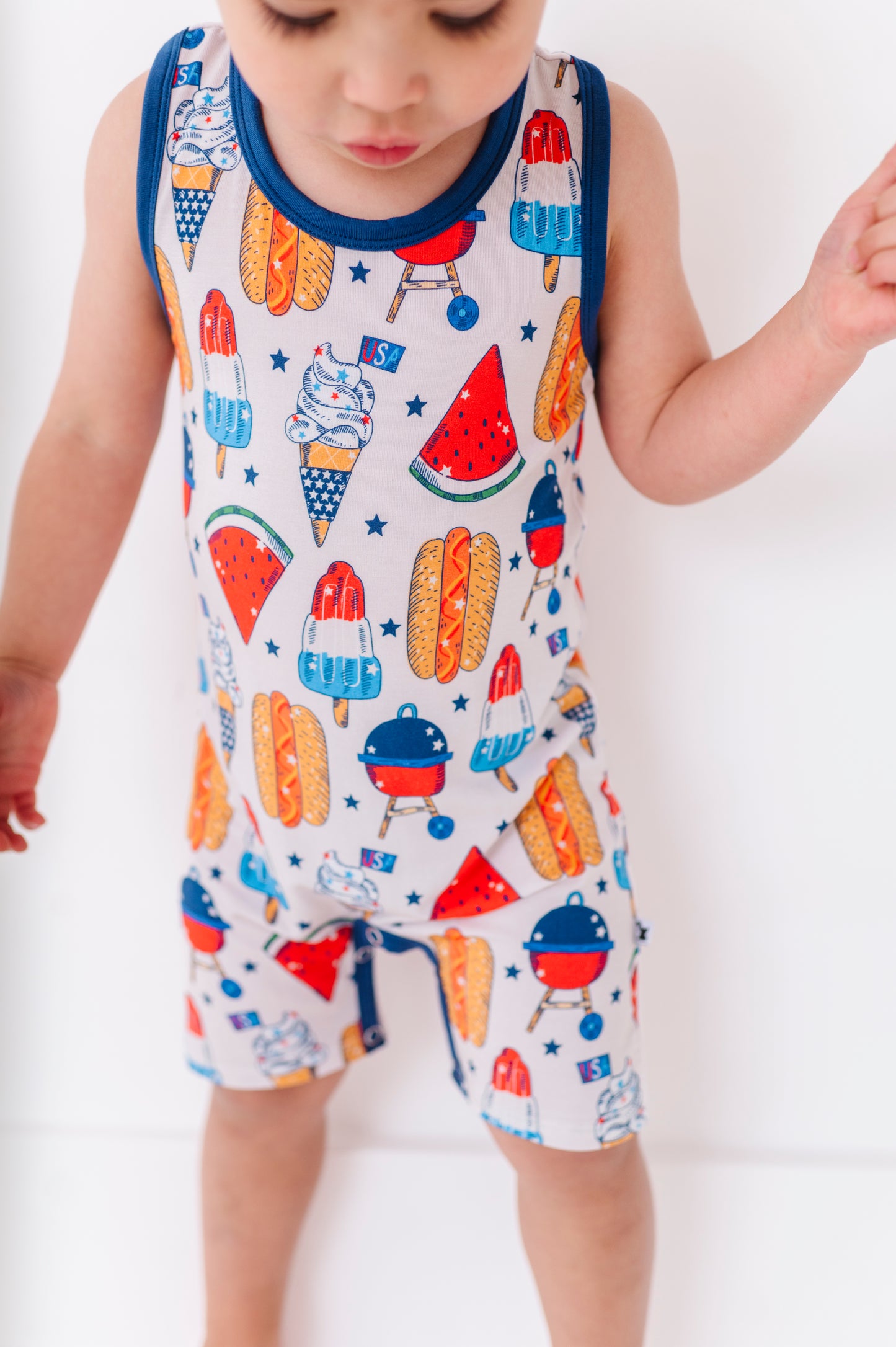 Red, White & BBQ Racerback