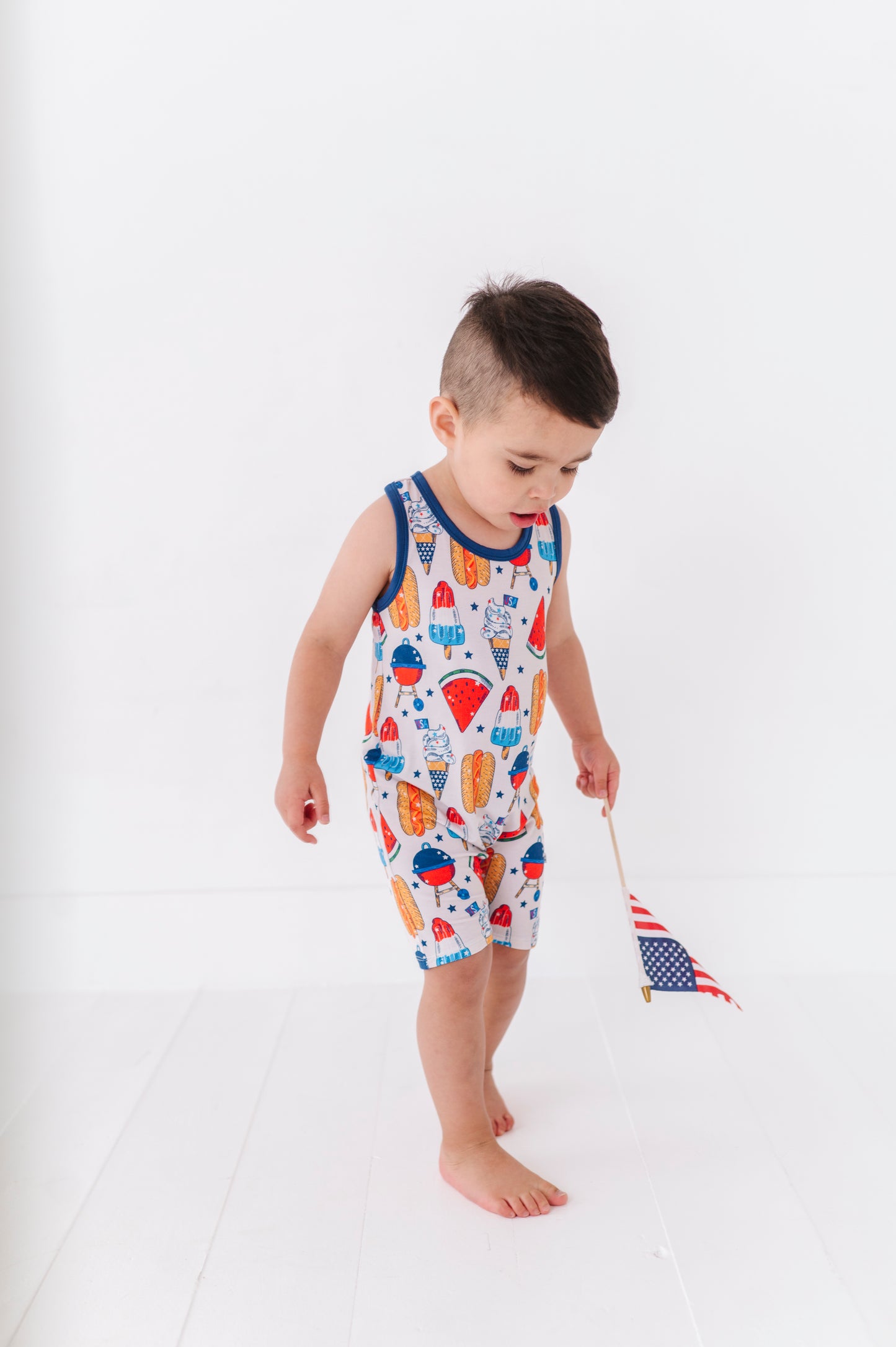 Red, White & BBQ Racerback
