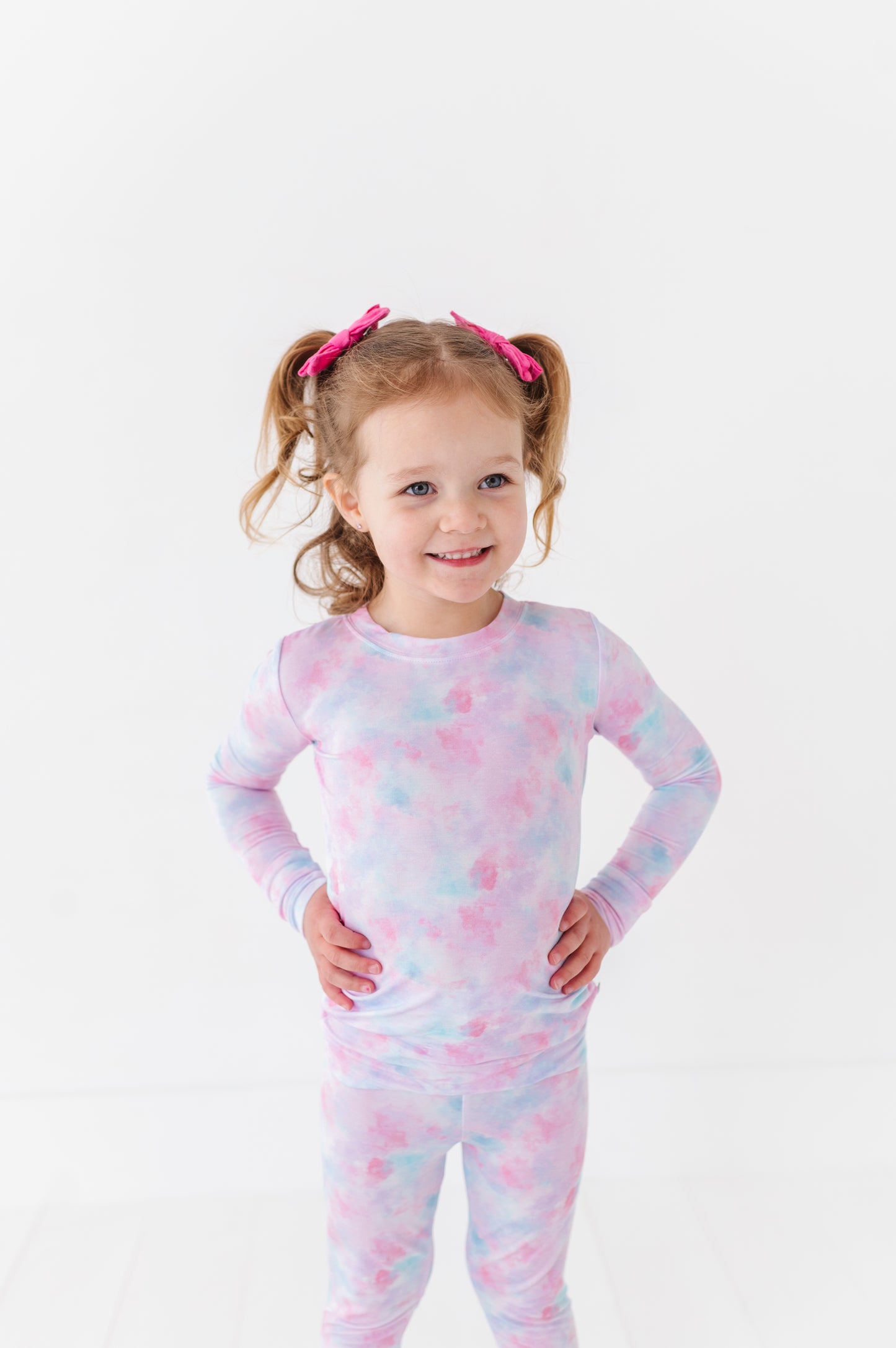 Girl in Tie Dye Pajamas by Kiki and Lulu