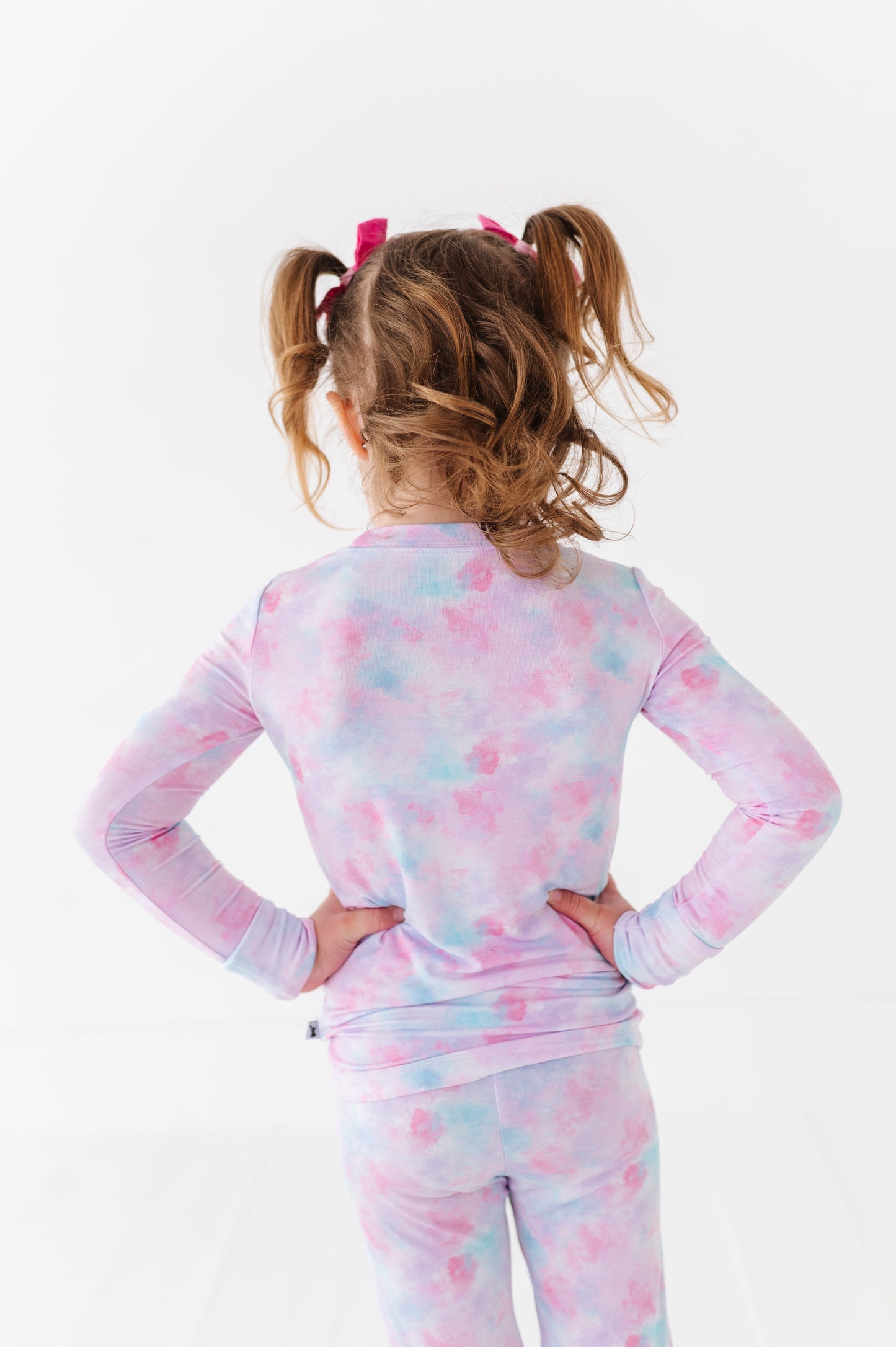 Girl in Tie Dye Pajamas by Kiki and Lulu