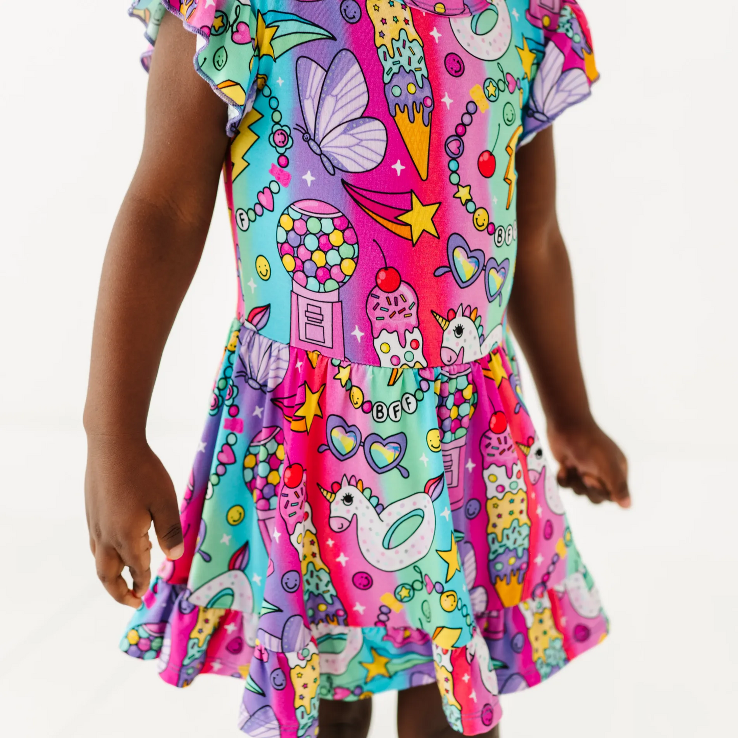 Cosmic Candyland Twirl Dress