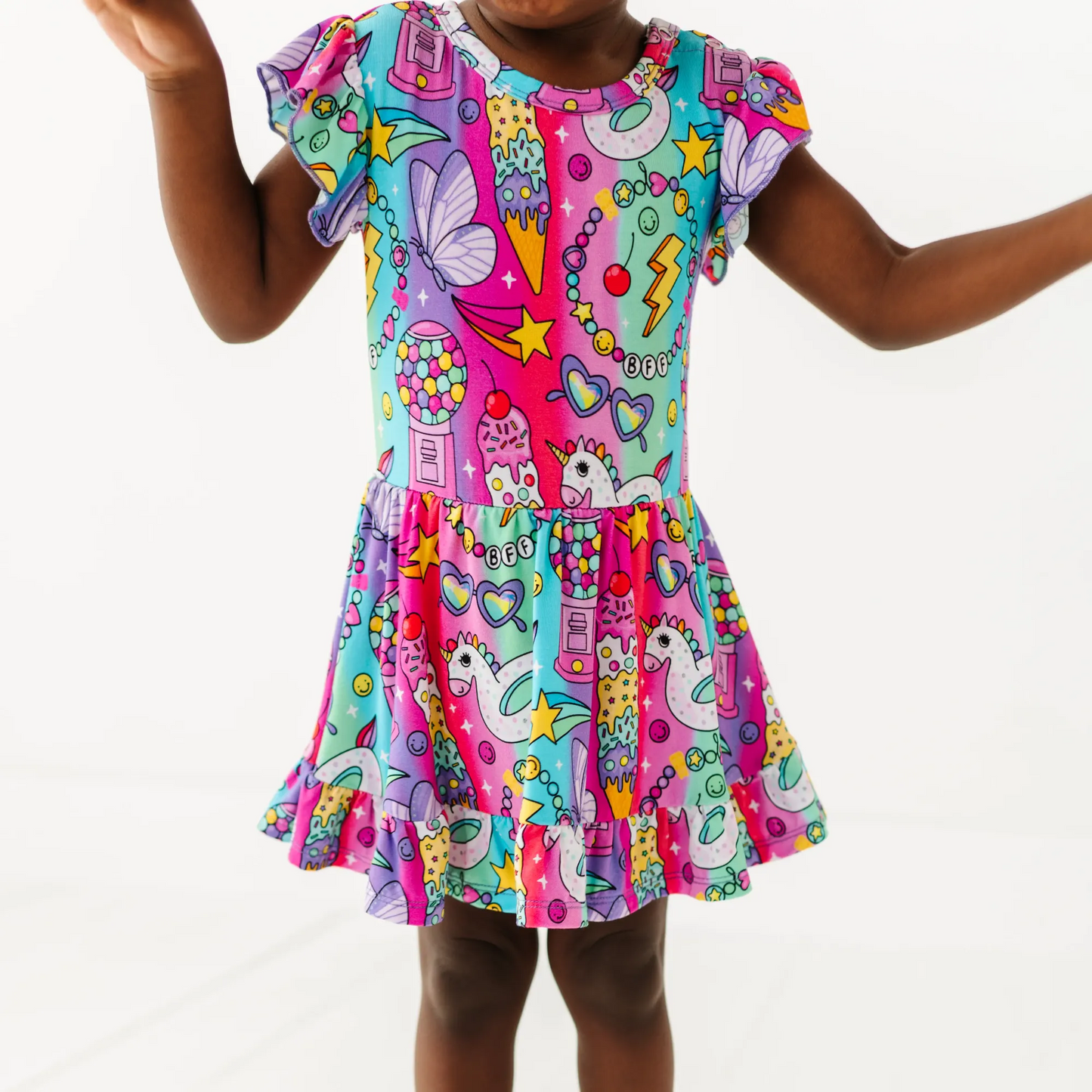 Cosmic Candyland Twirl Dress