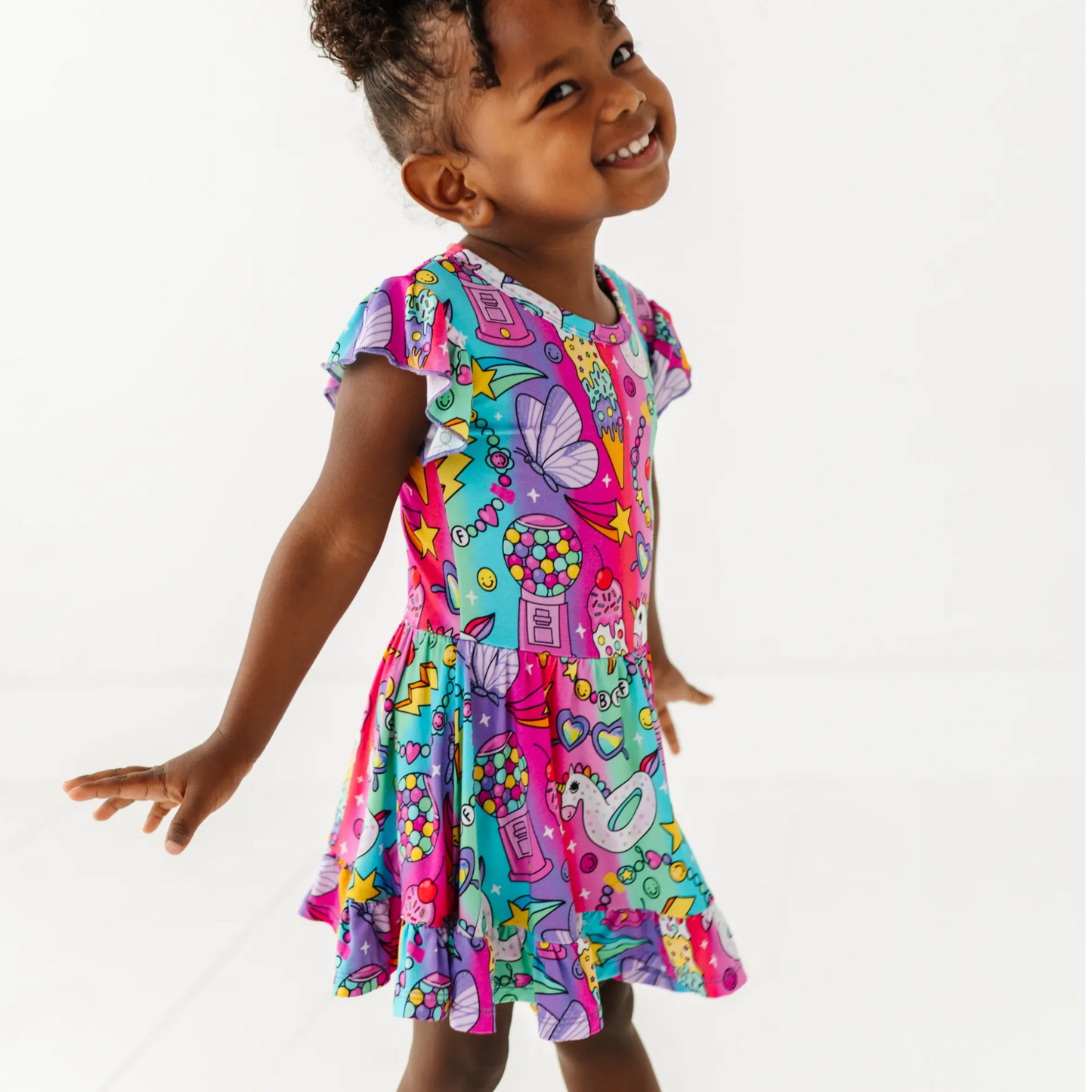 Cosmic Candyland Twirl Dress