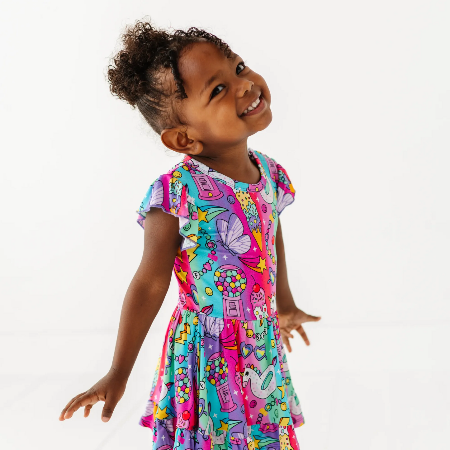 Cosmic Candyland Twirl Dress