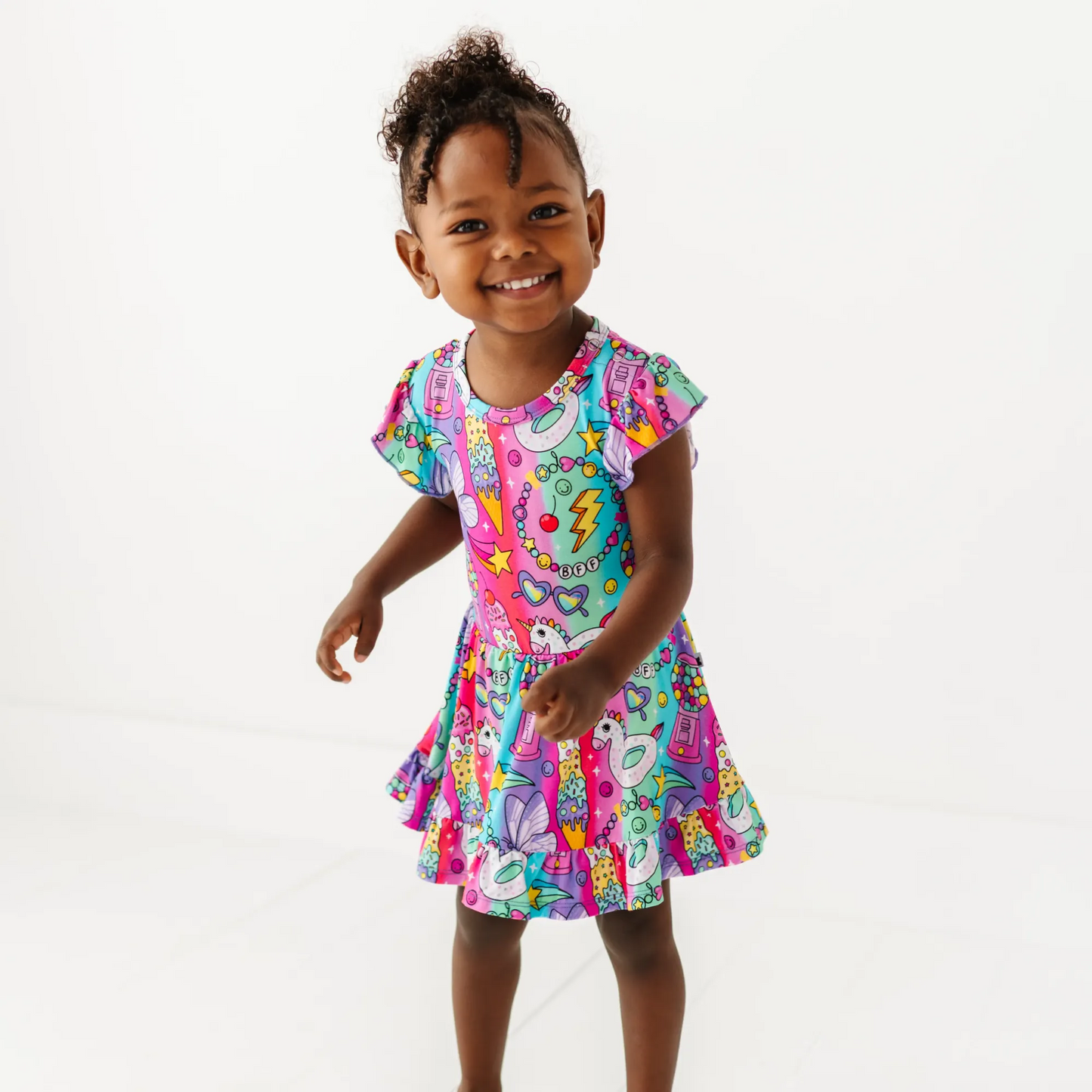 Cosmic Candyland Twirl Dress