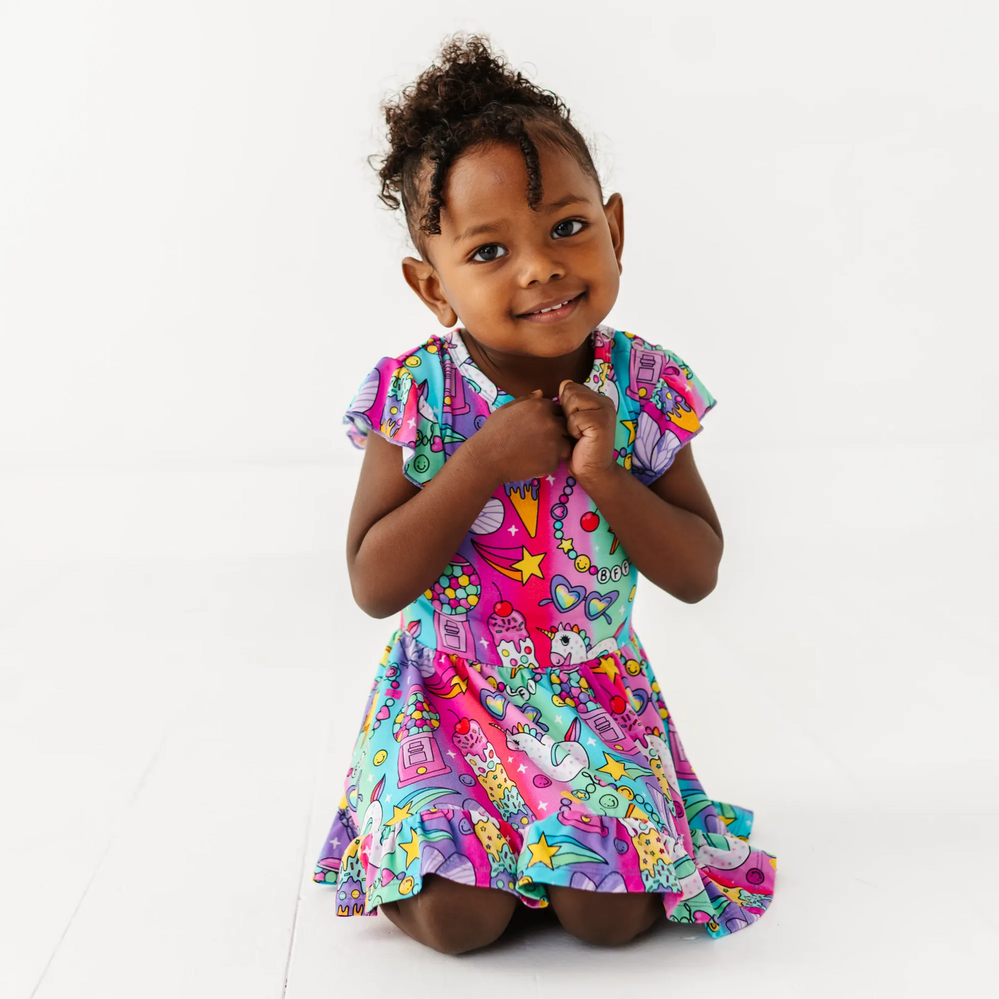 Cosmic Candyland Twirl Dress