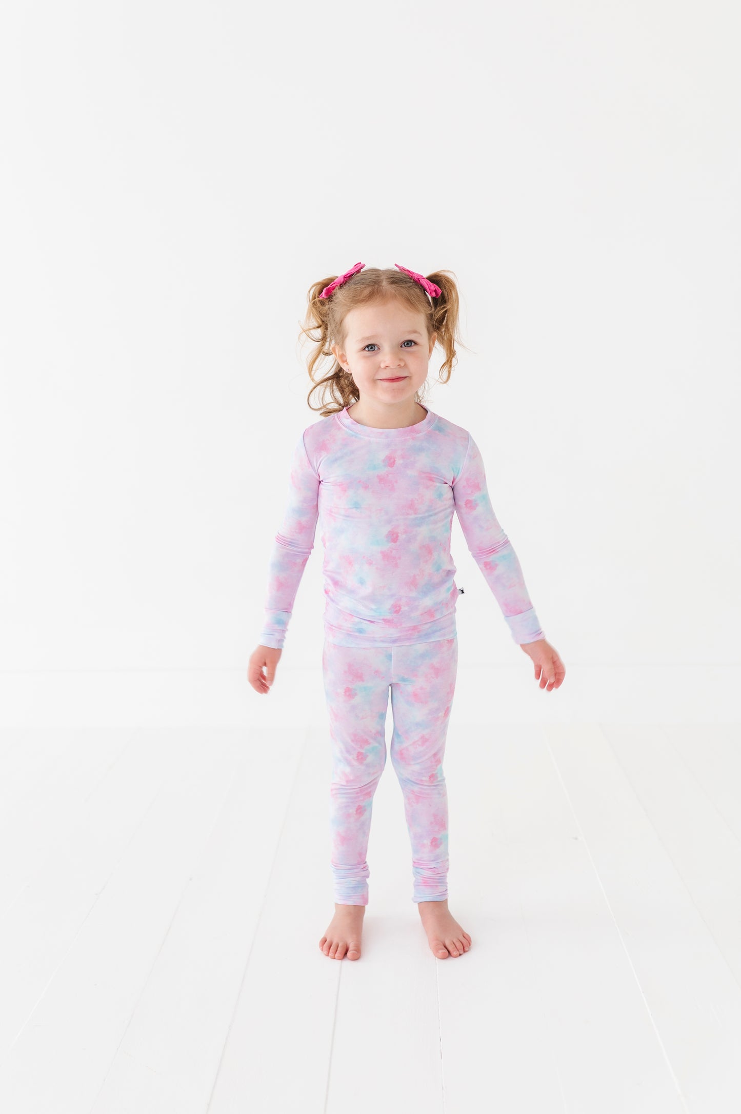 Girl in Tie Dye Pajamas by Kiki and Lulu