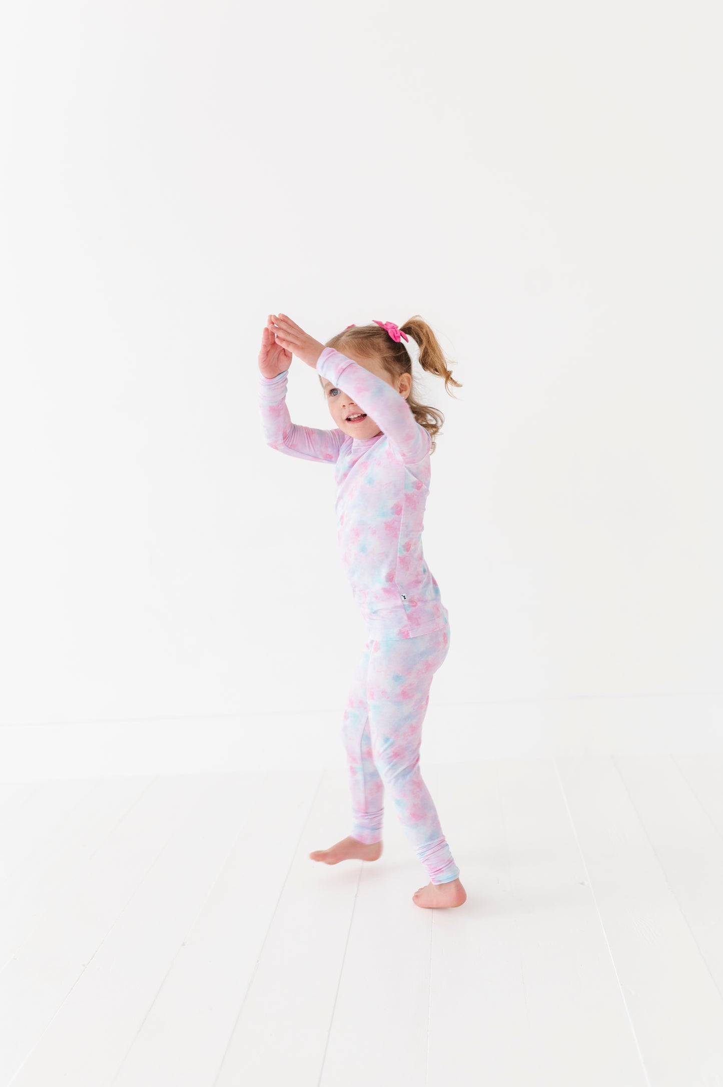 Girl in Tie Dye Pajamas by Kiki and Lulu