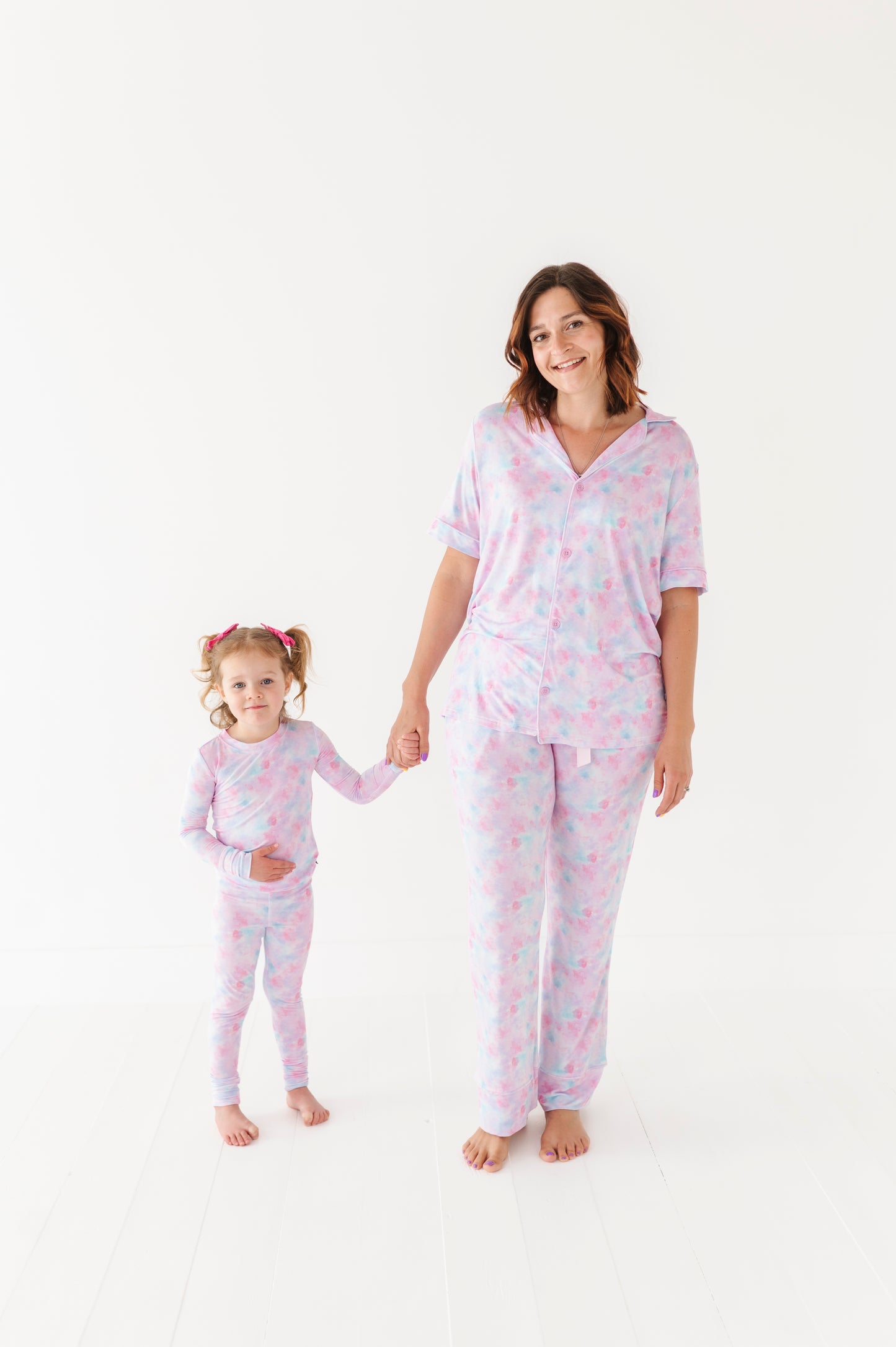 Girl in Tie Dye Pajamas by Kiki and Lulu